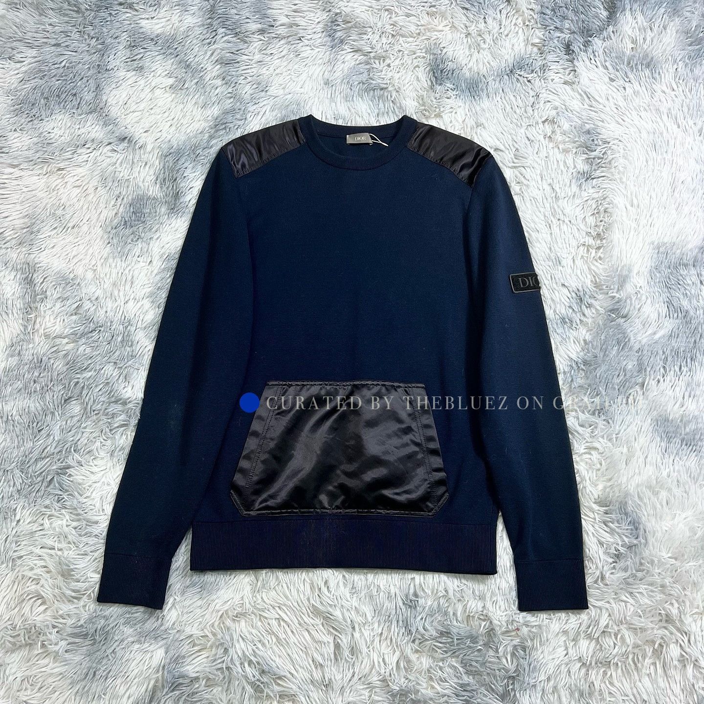 Dior Contrast Pocket Knit Sweater in Blue Size US S / EU 44-46 / 1 - 6 Thumbnail