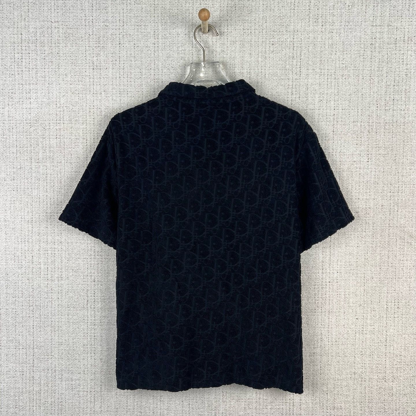 Dior Classic Black Monogram Polo Shirt Size US M / EU 48-50 / 2 - 2 Thumbnail