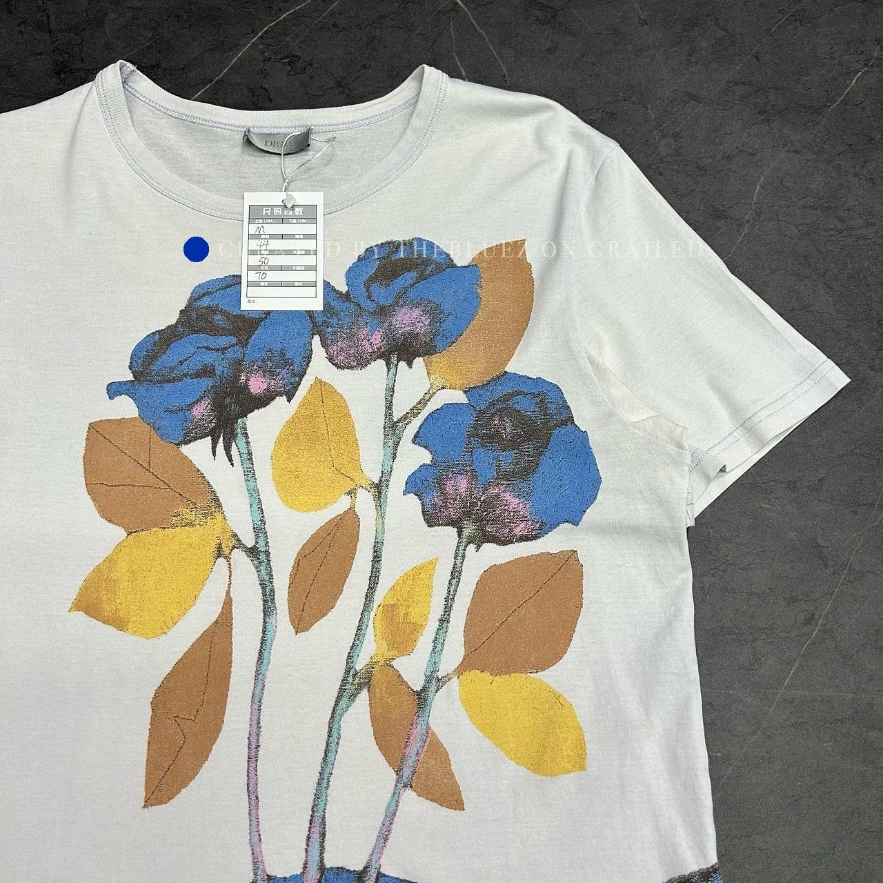 Dior Floral Graphic T-Shirt in White, Size M Size US M / EU 48-50 / 2 - 5 Thumbnail