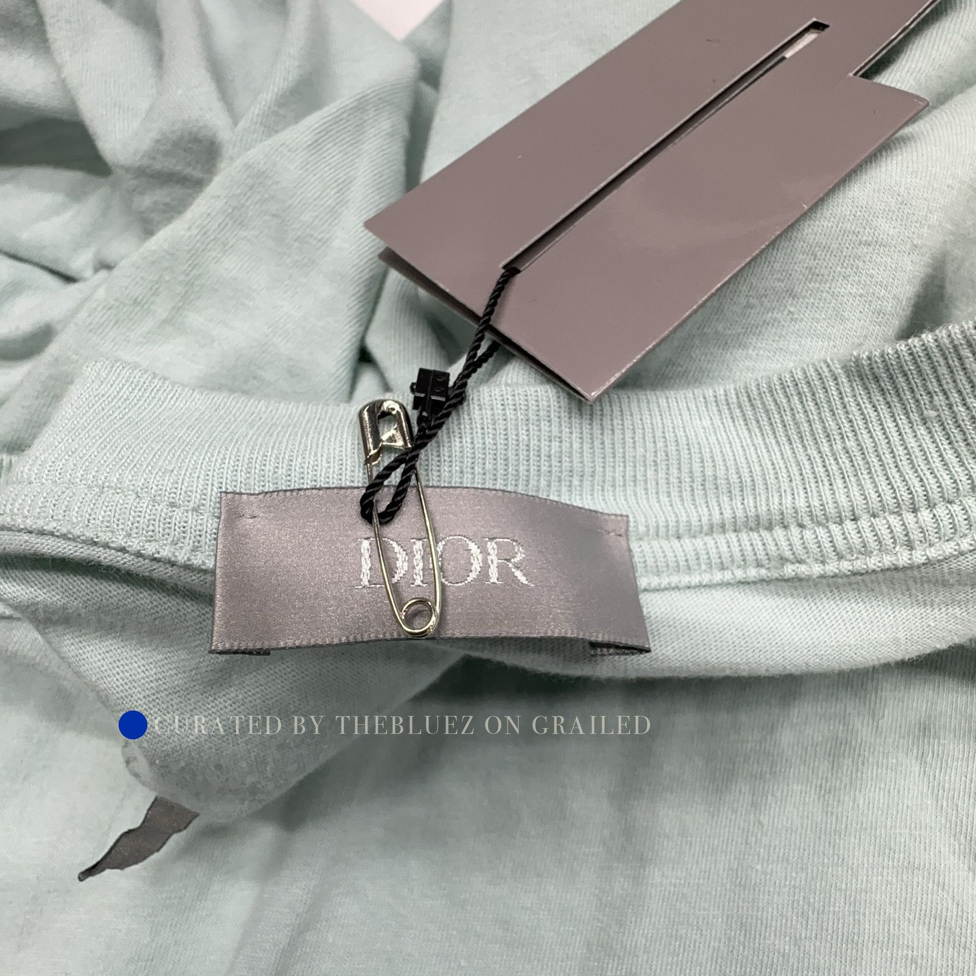 Dior Green Embroidered Logo Sweatshirt Size US XL / EU 56 / 4 - 3 Thumbnail