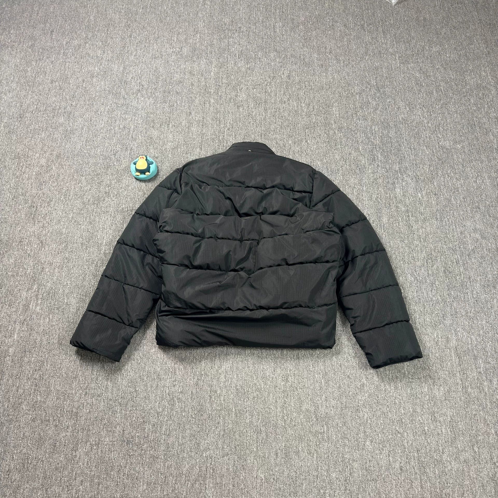 Balenciaga Logo Embroidered Black Puffer Jacket Size US M / EU 48-50 / 2 - 8 Thumbnail