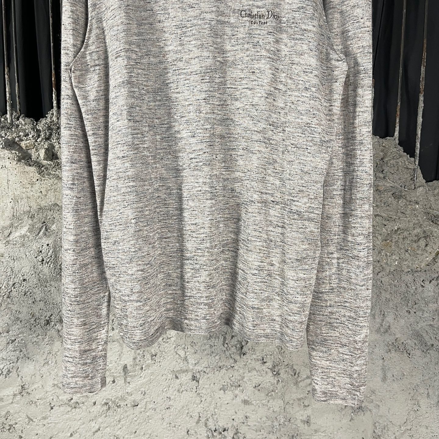 Dior Gray Long Sleeve Knit Sweater Size US L / EU 52-54 / 3 - 6 Thumbnail