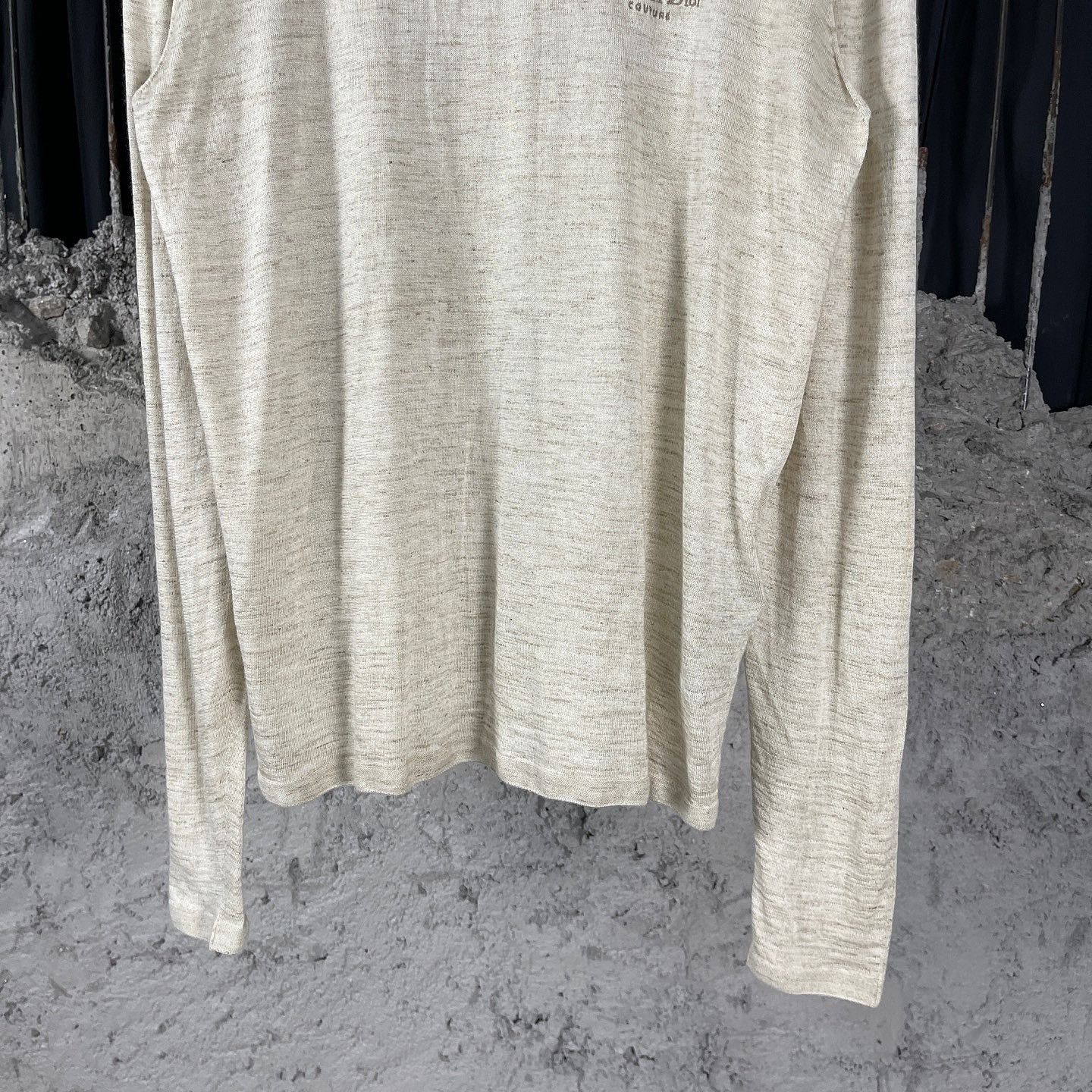 Dior Beige Long Sleeve Knit Sweater Size US L / EU 52-54 / 3 - 6 Thumbnail