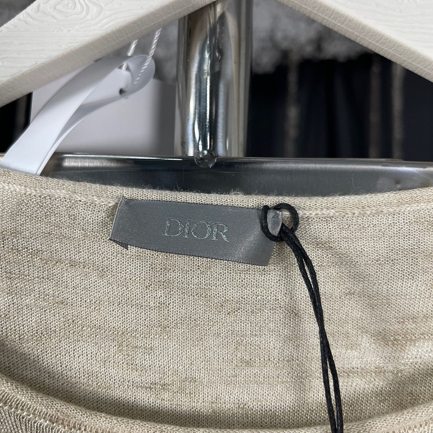 Dior Beige Long Sleeve Knit Sweater Size US L / EU 52-54 / 3 - 3 Thumbnail