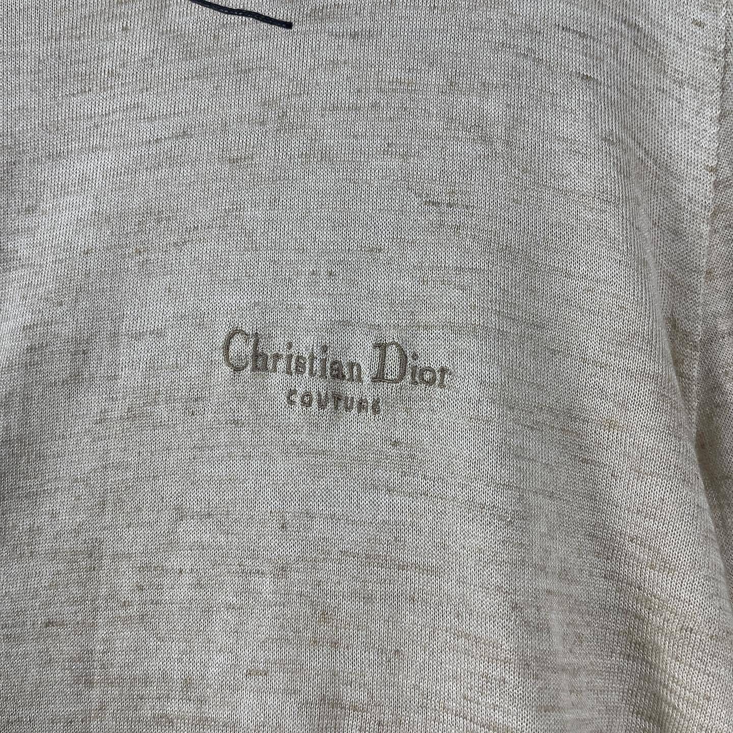 Dior Beige Long Sleeve Knit Sweater Size US L / EU 52-54 / 3 - 7 Thumbnail