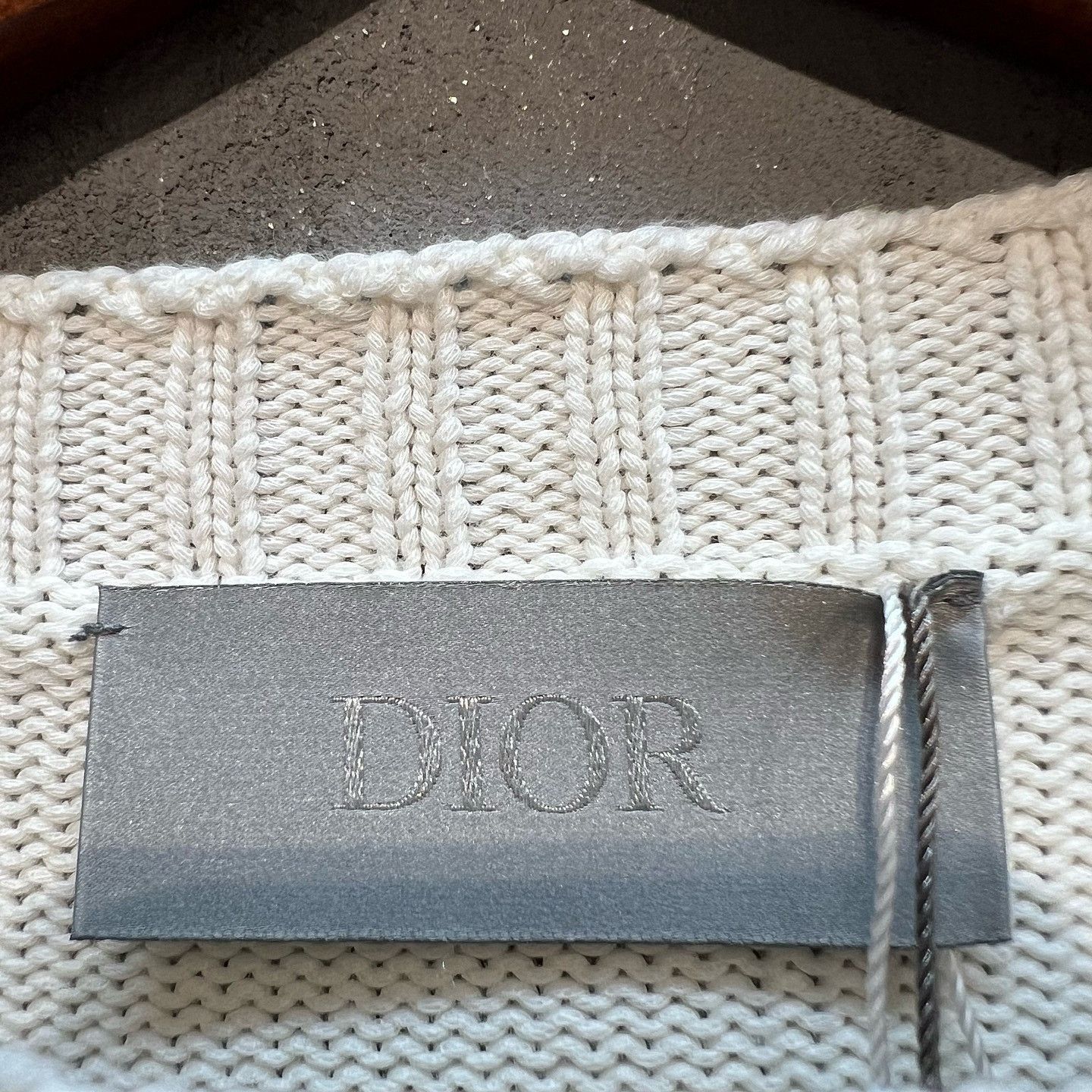 Dior Logo Embroidered White Sweater Size US M / EU 48-50 / 2 - 3 Thumbnail