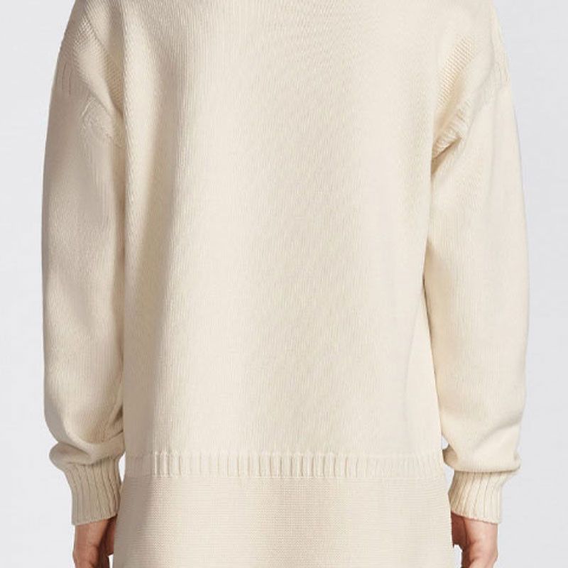 Dior Logo Embroidered White Sweater Size US M / EU 48-50 / 2 - 13 Thumbnail