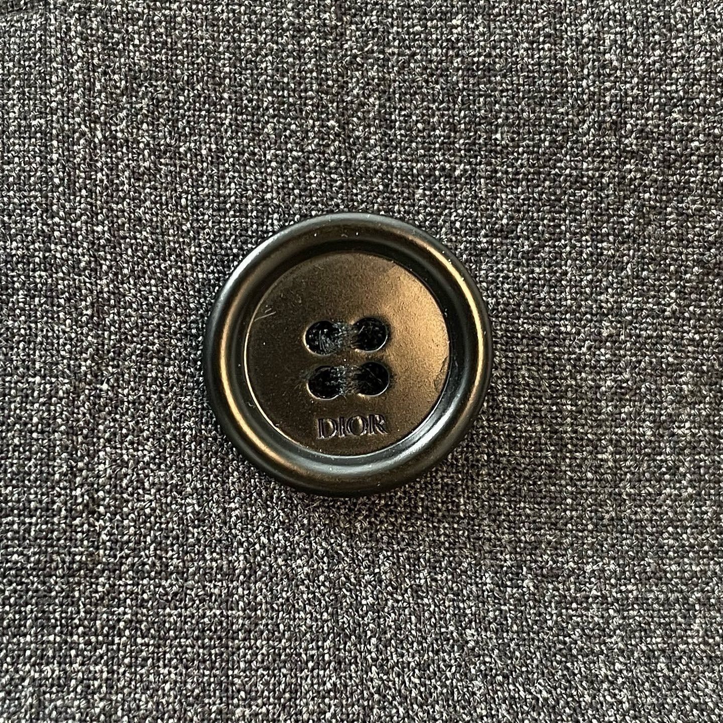 Dior Gray Wool Blend Single Breasted Blazer Size US M / EU 48-50 / 2 - 5 Thumbnail