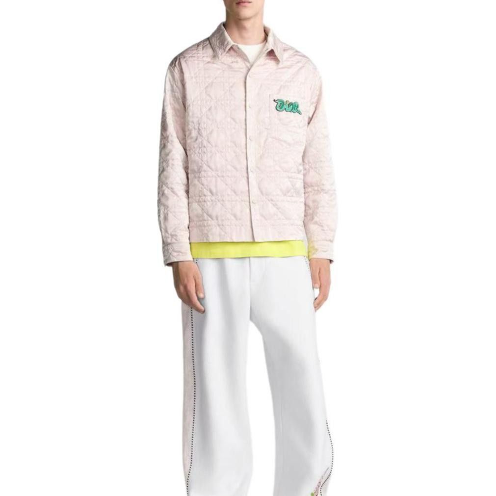 Dior Quilted Logo Jacket in Pink Size US S / EU 44-46 / 1 - 8 Thumbnail