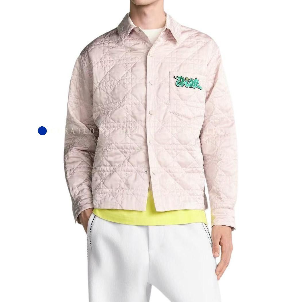 Dior Quilted Logo Jacket in Pink Size US S / EU 44-46 / 1 - 7 Thumbnail