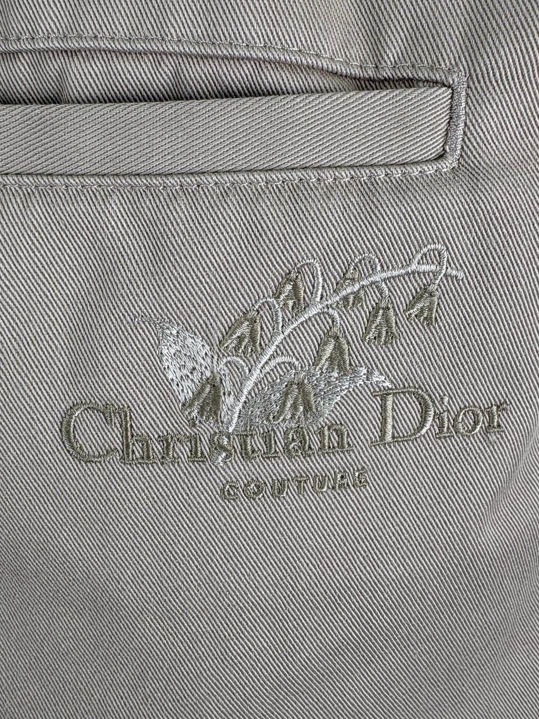 Dior Embroidered Beige Casual Pants, Size 32 Size US 32 / EU 48 - 5 Thumbnail