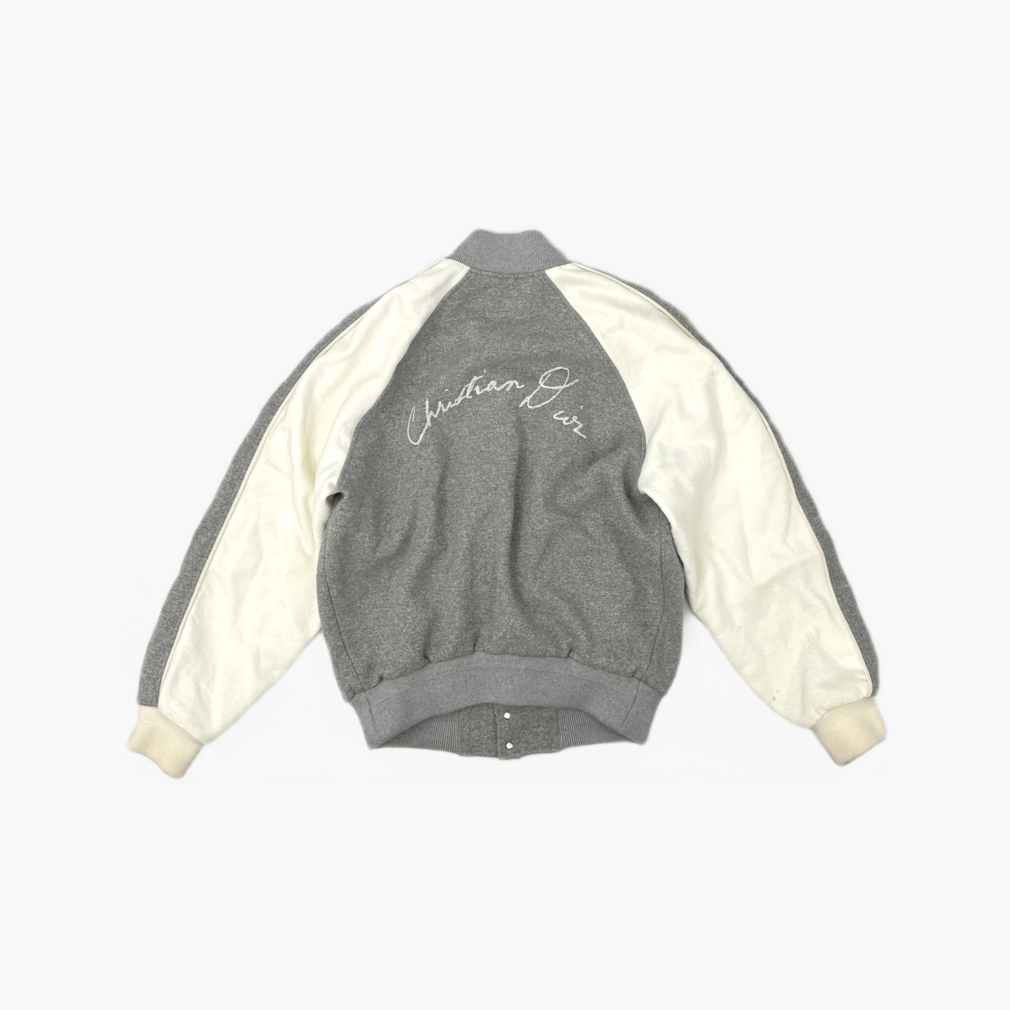 Dior Gray Varsity Jacket in Size S Size US S / EU 44-46 / 1 - 2 Thumbnail