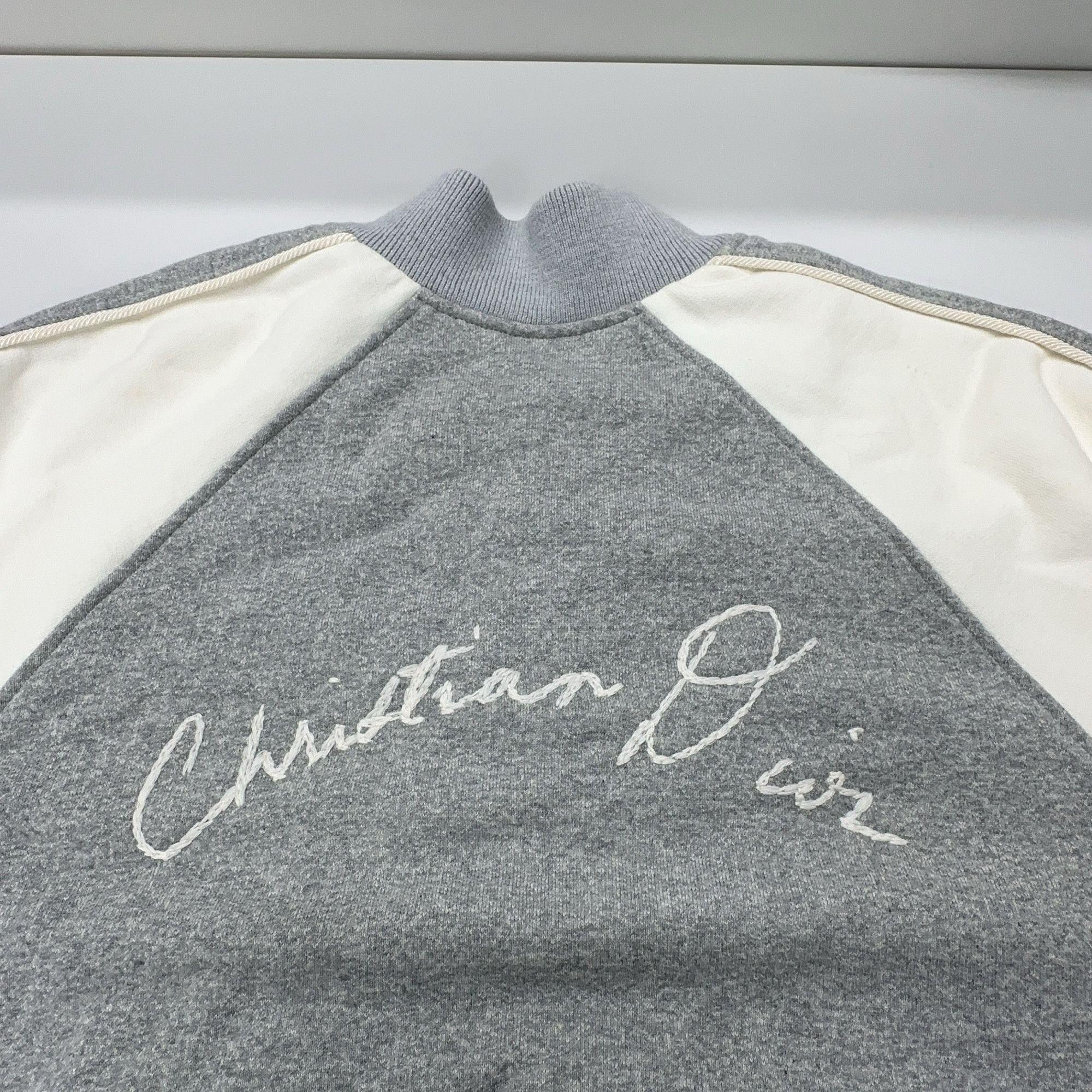 Dior Gray Varsity Jacket in Size S Size US S / EU 44-46 / 1 - 15 Thumbnail