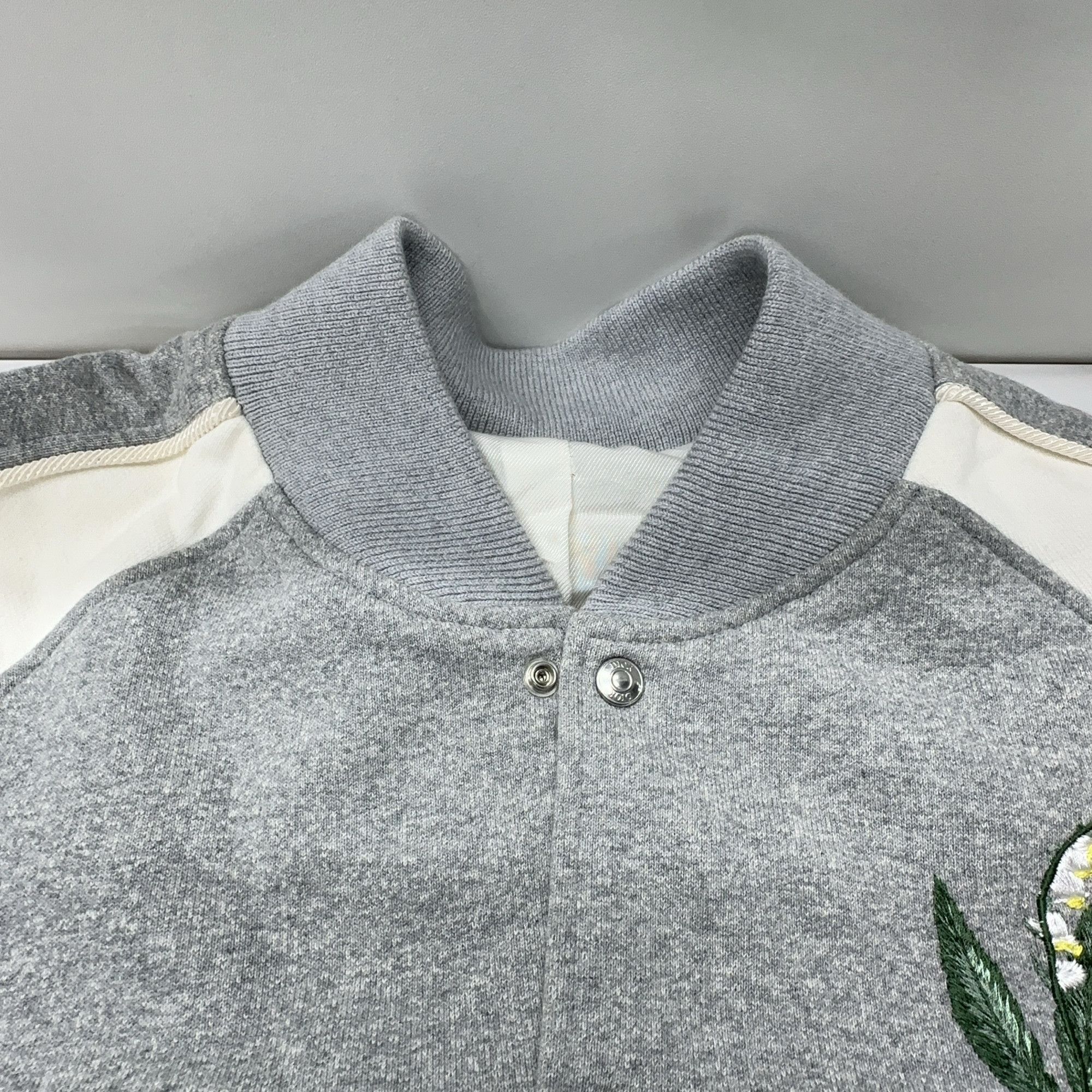 Dior Gray Varsity Jacket in Size S Size US S / EU 44-46 / 1 - 7 Thumbnail
