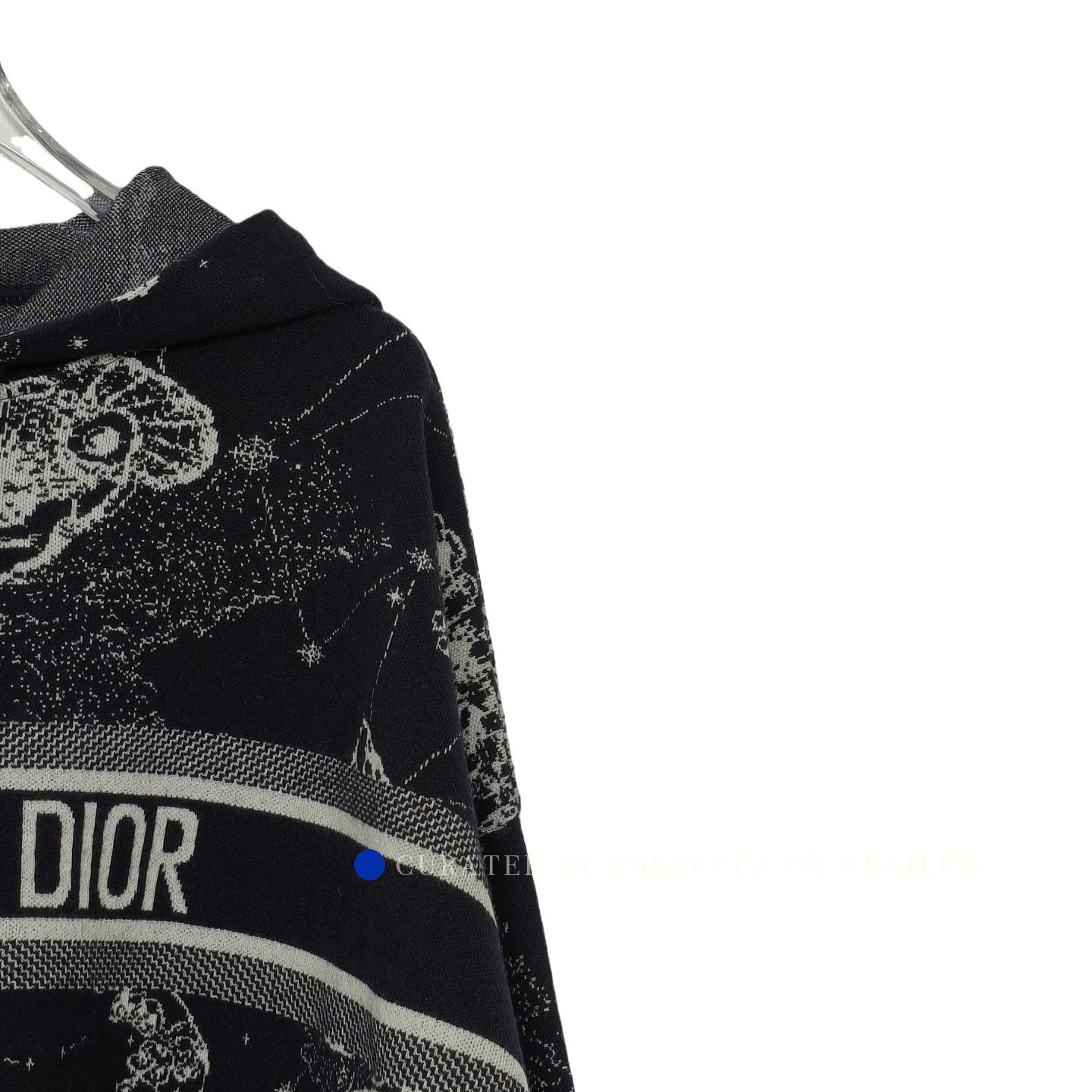 Dior Black Zodiac Logo Knit Hoodie Size US XS / EU 42 / 0 - 6 Thumbnail
