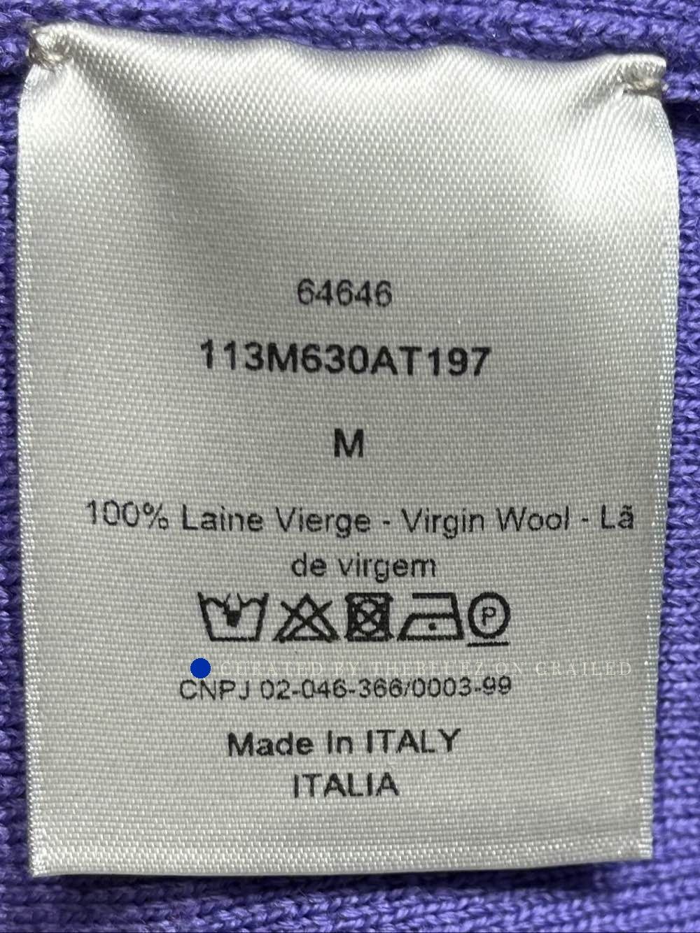 Dior Cozy Knit Sweater in Rich Purple Size US M / EU 48-50 / 2 - 4 Thumbnail