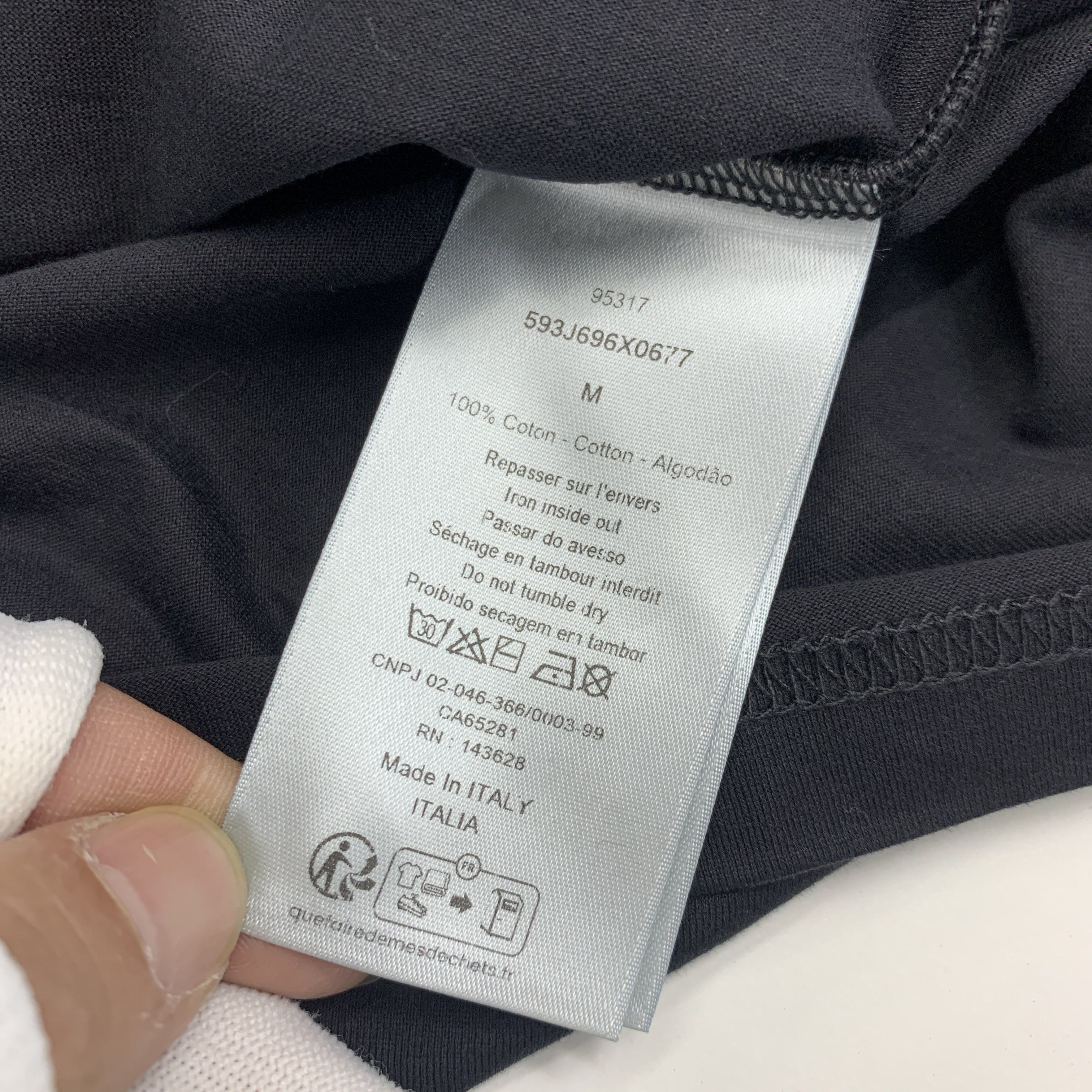 Dior Christian Dior Logo T-Shirt in Black Size US M / EU 48-50 / 2 - 5 Thumbnail
