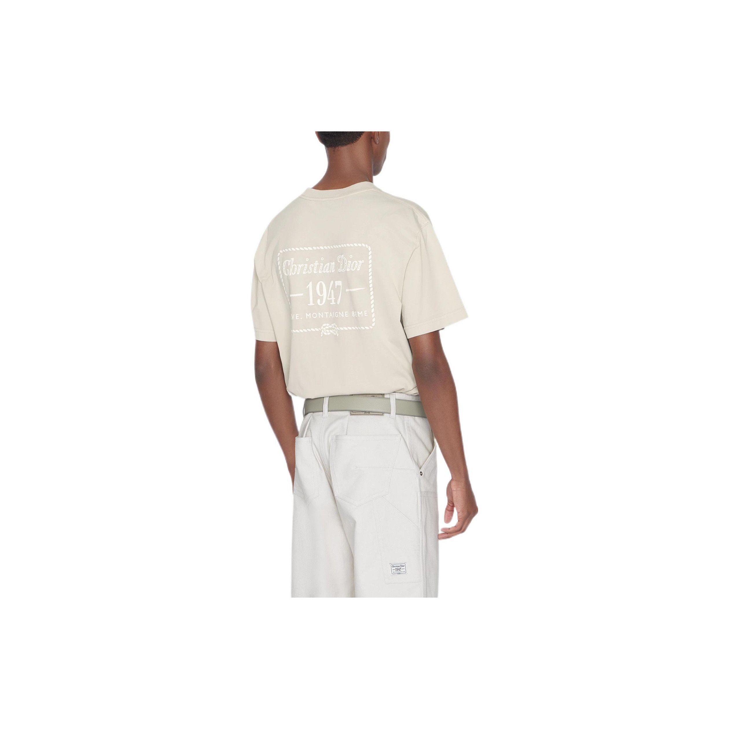 Dior Beige Logo Patch T-Shirt Size US L / EU 52-54 / 3 - 8 Thumbnail