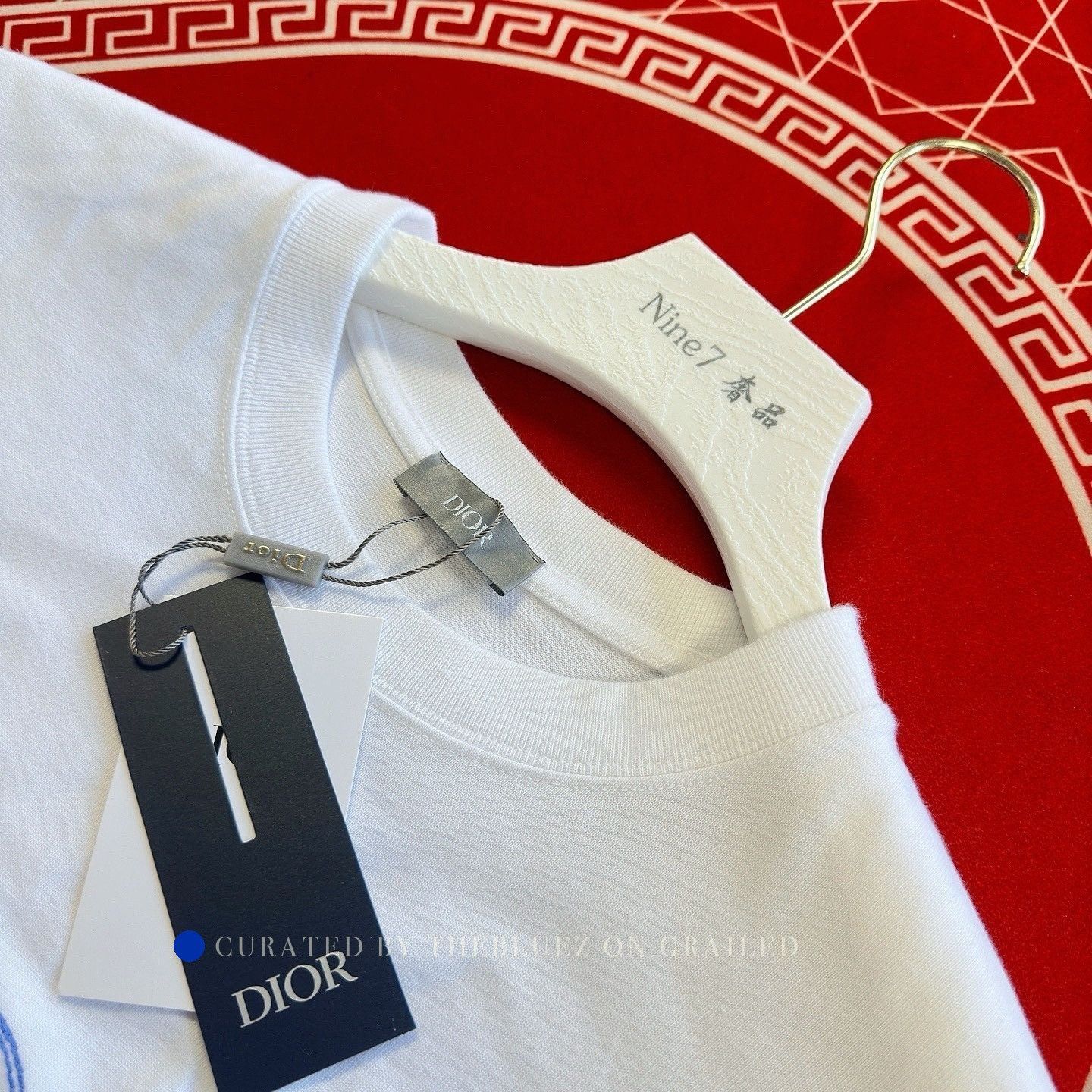 Dior Cat Logo T-Shirt in White Size L Size US L / EU 52-54 / 3 - 3 Thumbnail