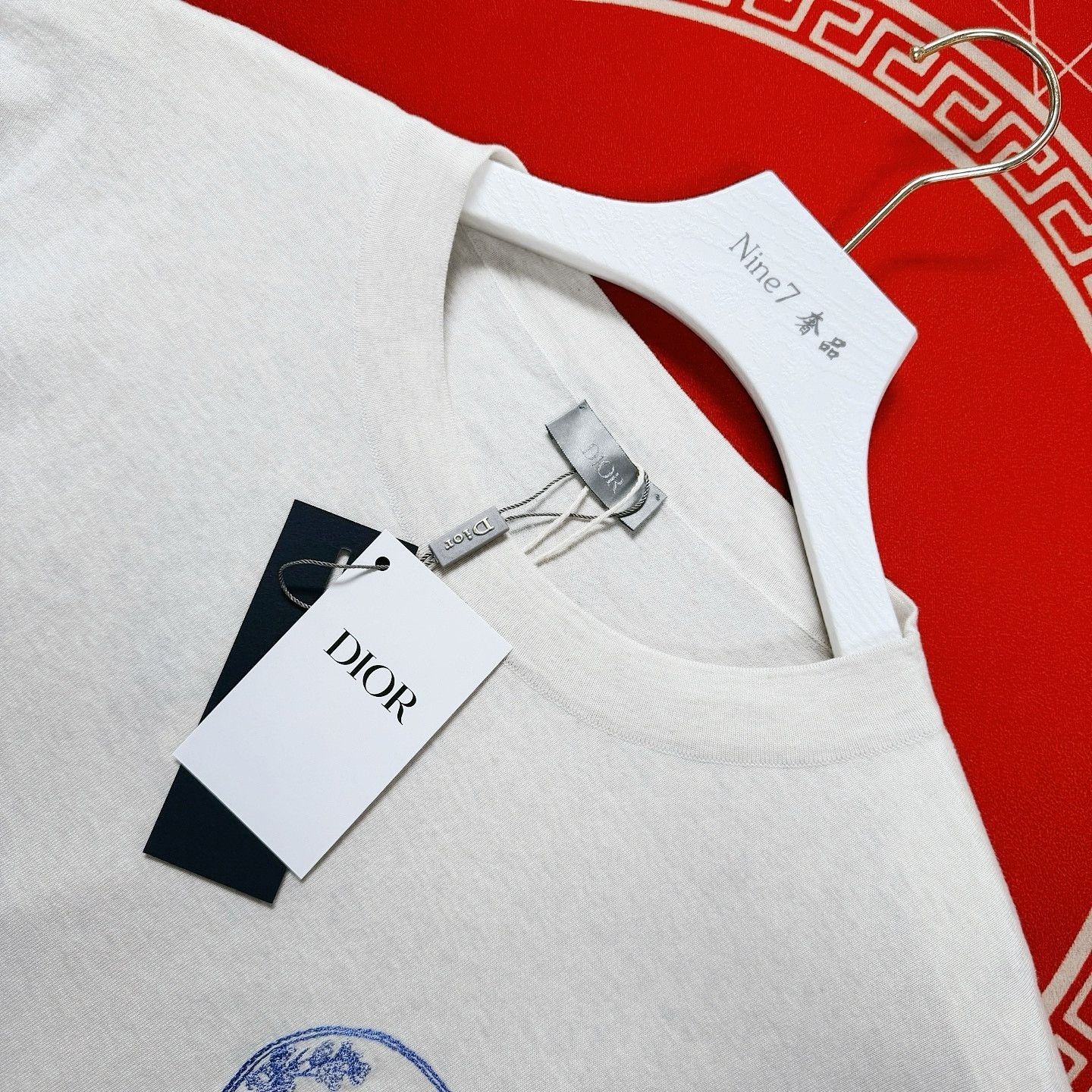 Dior Hylton Nel Embroidery Beige T-Shirt Size US XL / EU 56 / 4 - 3 Thumbnail