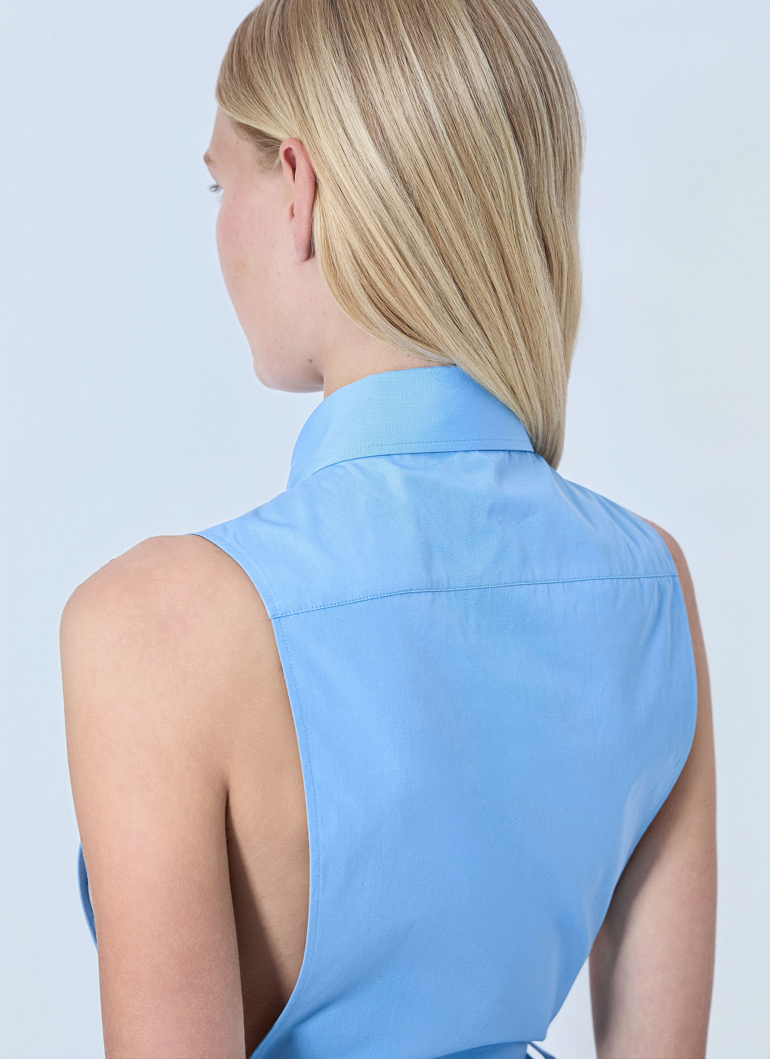 Miu Miu Poplin Sleeveless Shirt Size M / US 6-8 / IT 42-44 - 6 Thumbnail