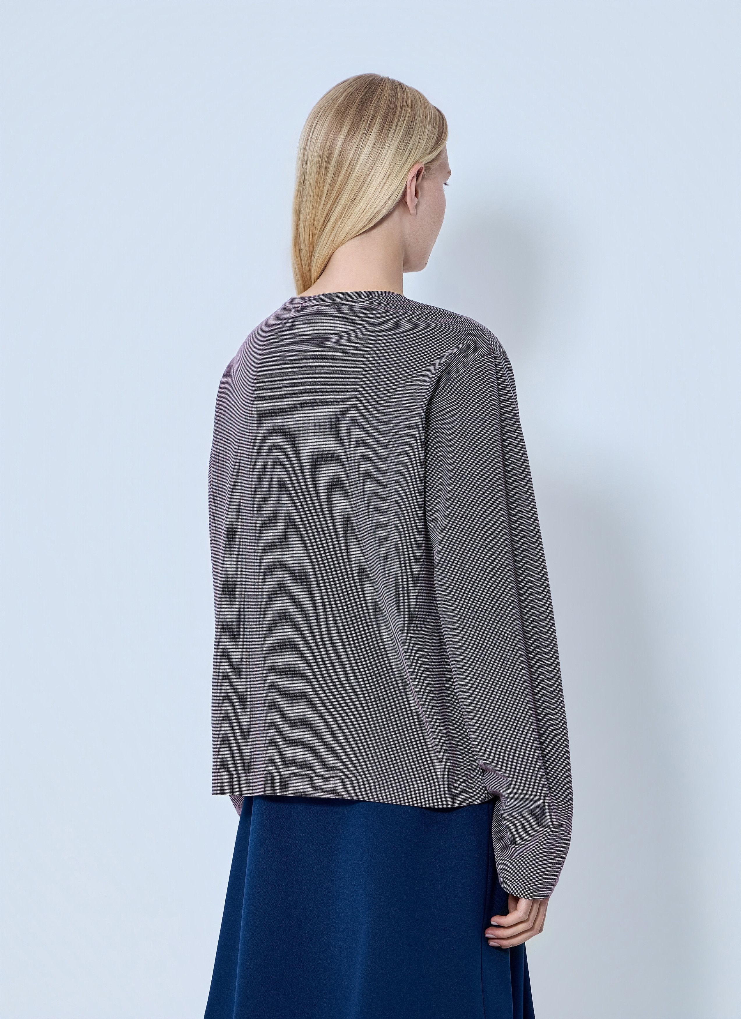 Miu Miu Jacquard Jersey T-Shirt Size M / US 6-8 / IT 42-44 - 4 Thumbnail
