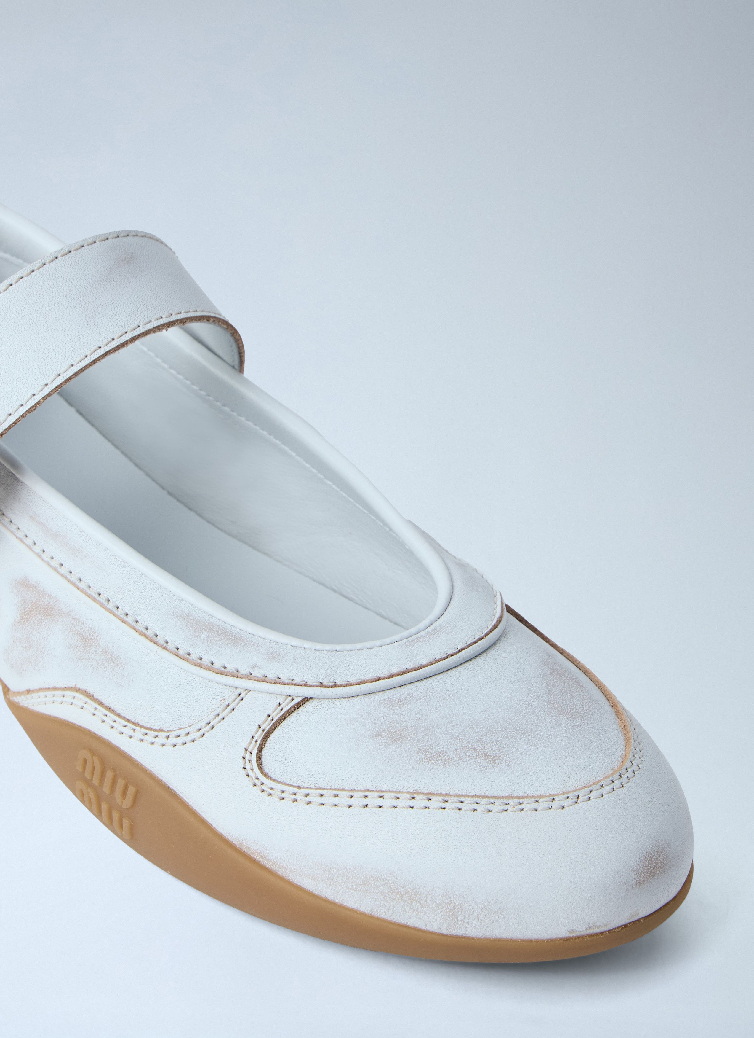 Miu Miu Gymnasium Ballerina Flats Size US 6 / IT 36 - 3 Thumbnail