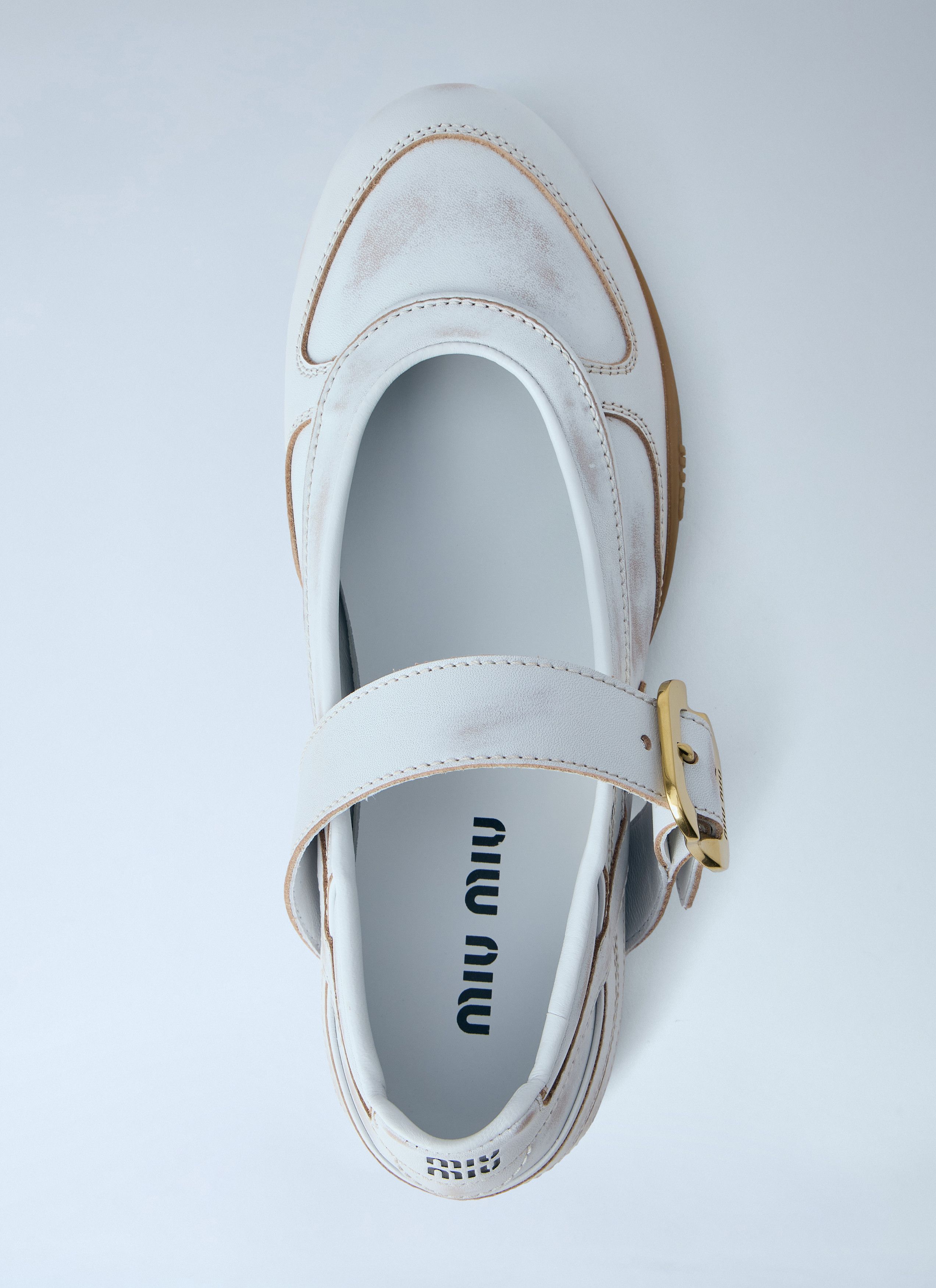 Miu Miu Gymnasium Ballerina Flats Size US 8 / IT 38 - 6 Thumbnail