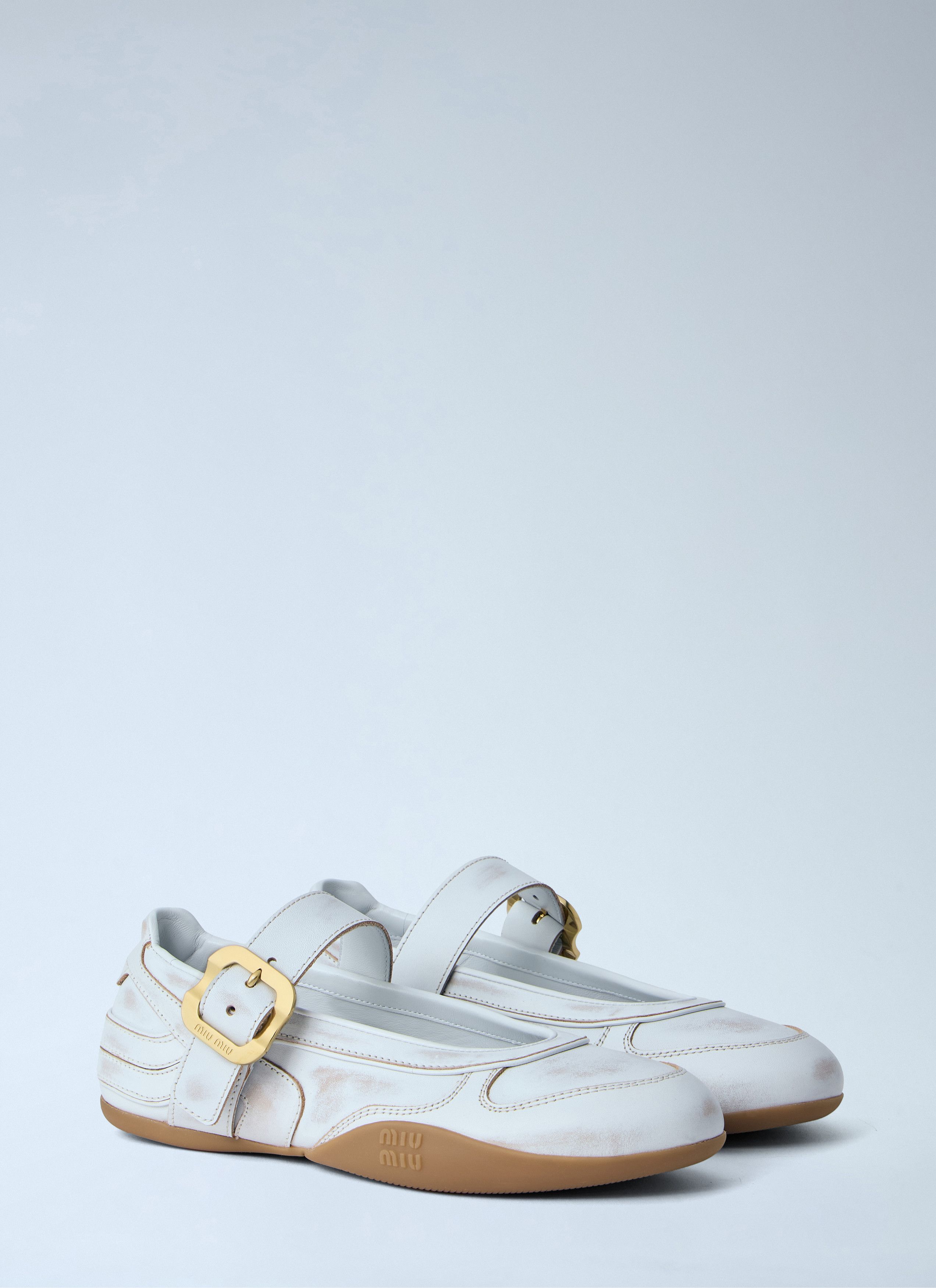 Miu Miu Gymnasium Ballerina Flats Size US 8 / IT 38 - 2 Thumbnail