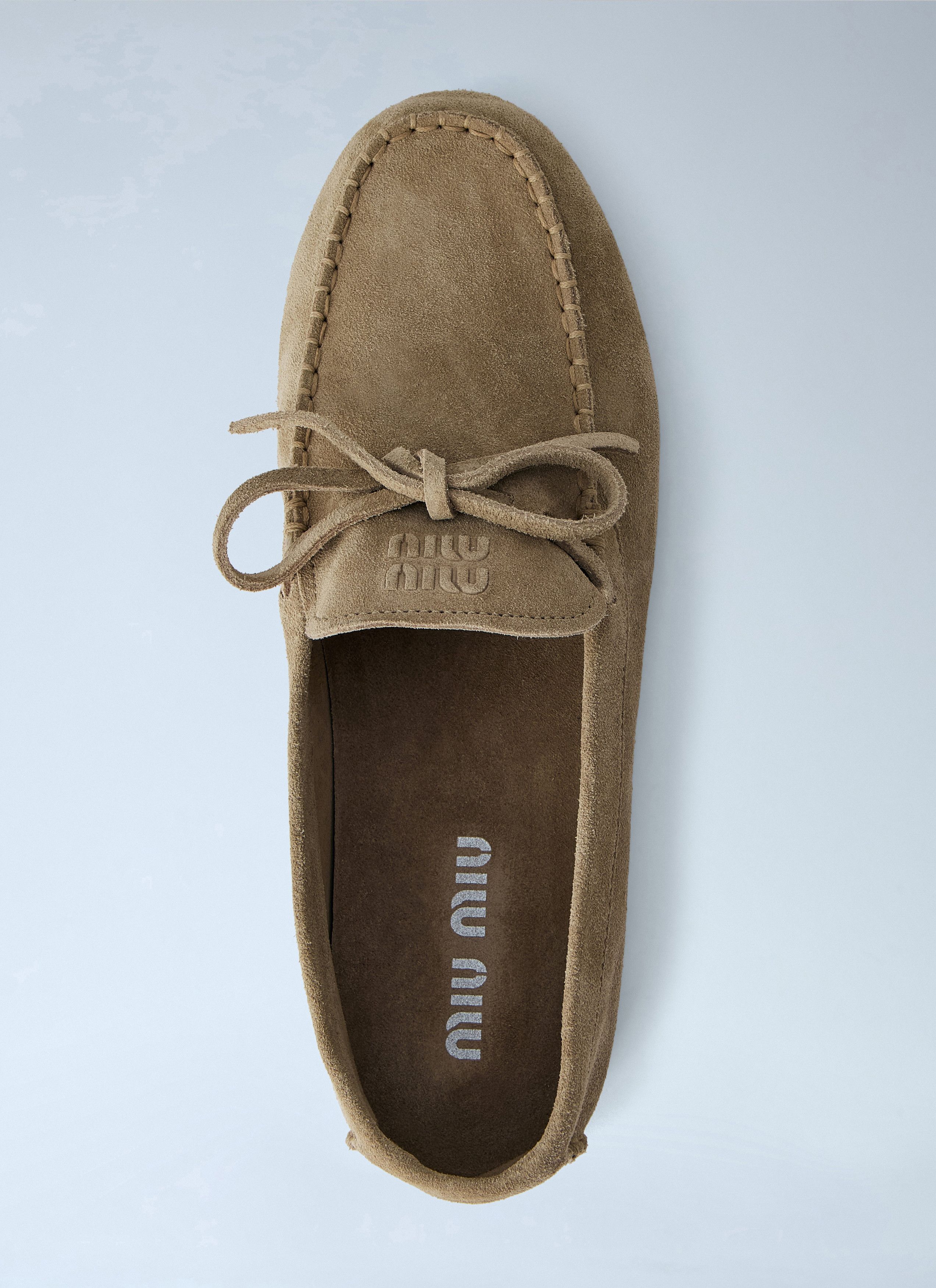 Miu Miu Suede Mesh Loafers Size US 9 / IT 39 - 6 Thumbnail