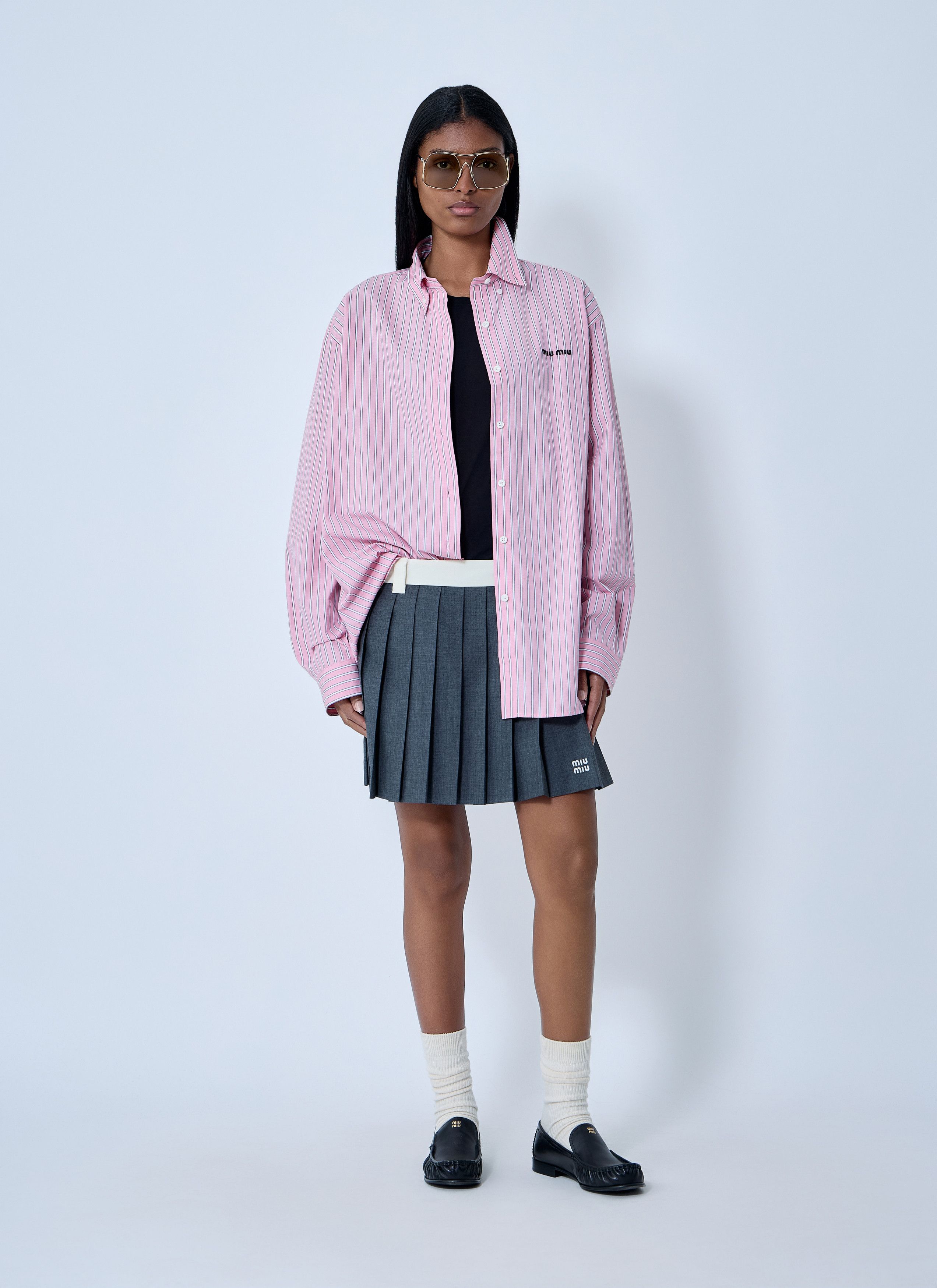 Miu Miu Poplin Shirt Size M / US 6-8 / IT 42-44 - 2 Thumbnail