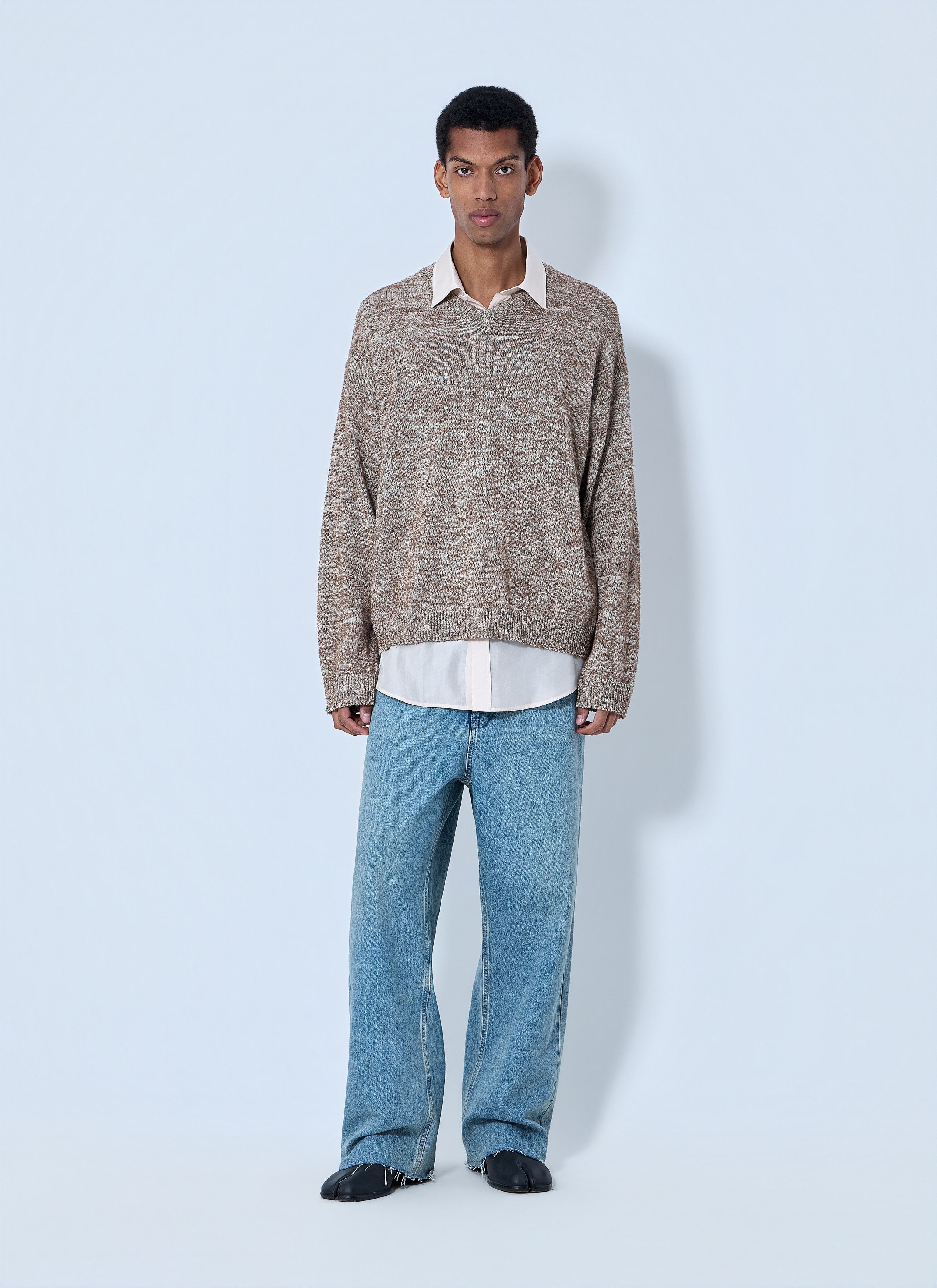 Maison Margiela V-neck Knit Sweater Size US L / EU 52-54 / 3 - 2 Thumbnail