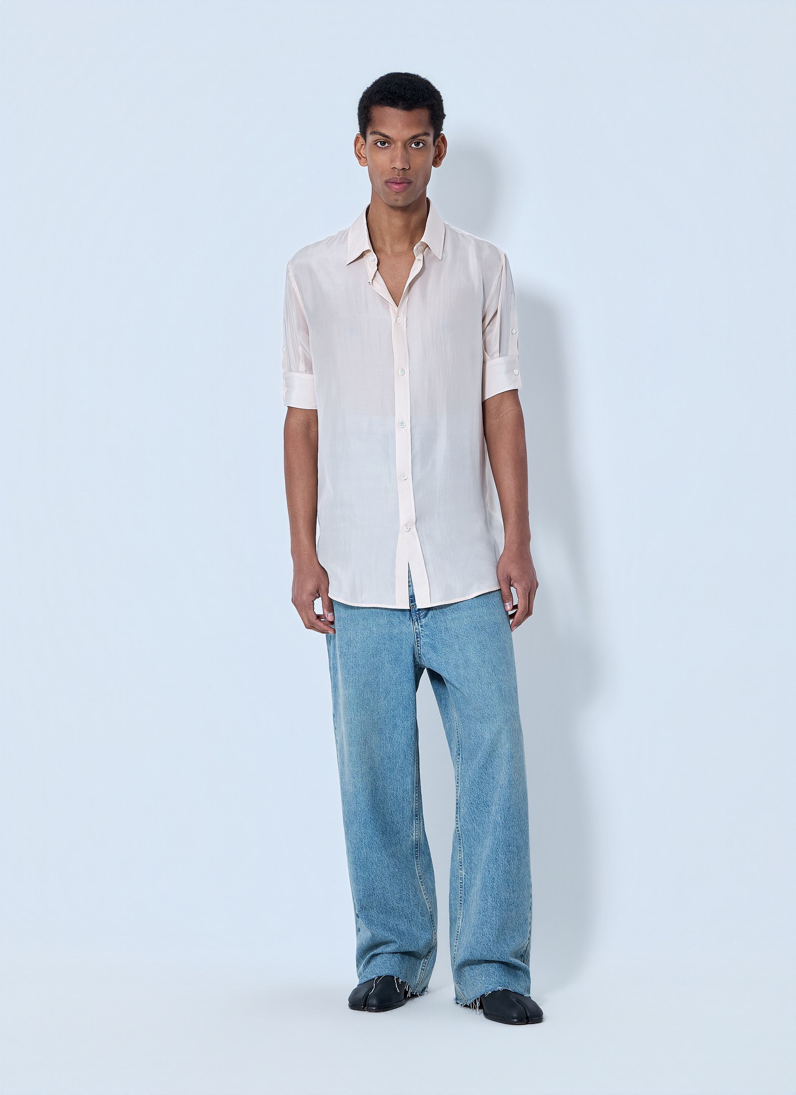 Maison Margiela Short Sleeve Button-Down Shirt Size US L / EU 52-54 / 3 - 2 Thumbnail