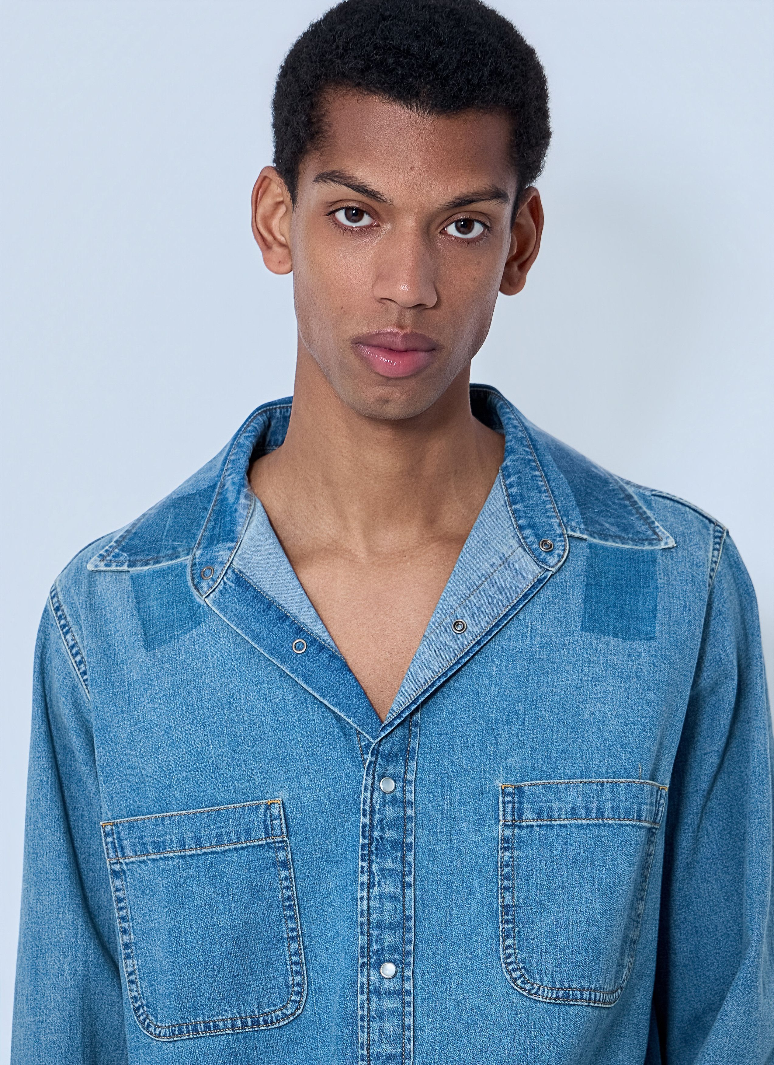 Maison Margiela Denim Button-Down Shirt Size US L / EU 52-54 / 3 - 5 Thumbnail