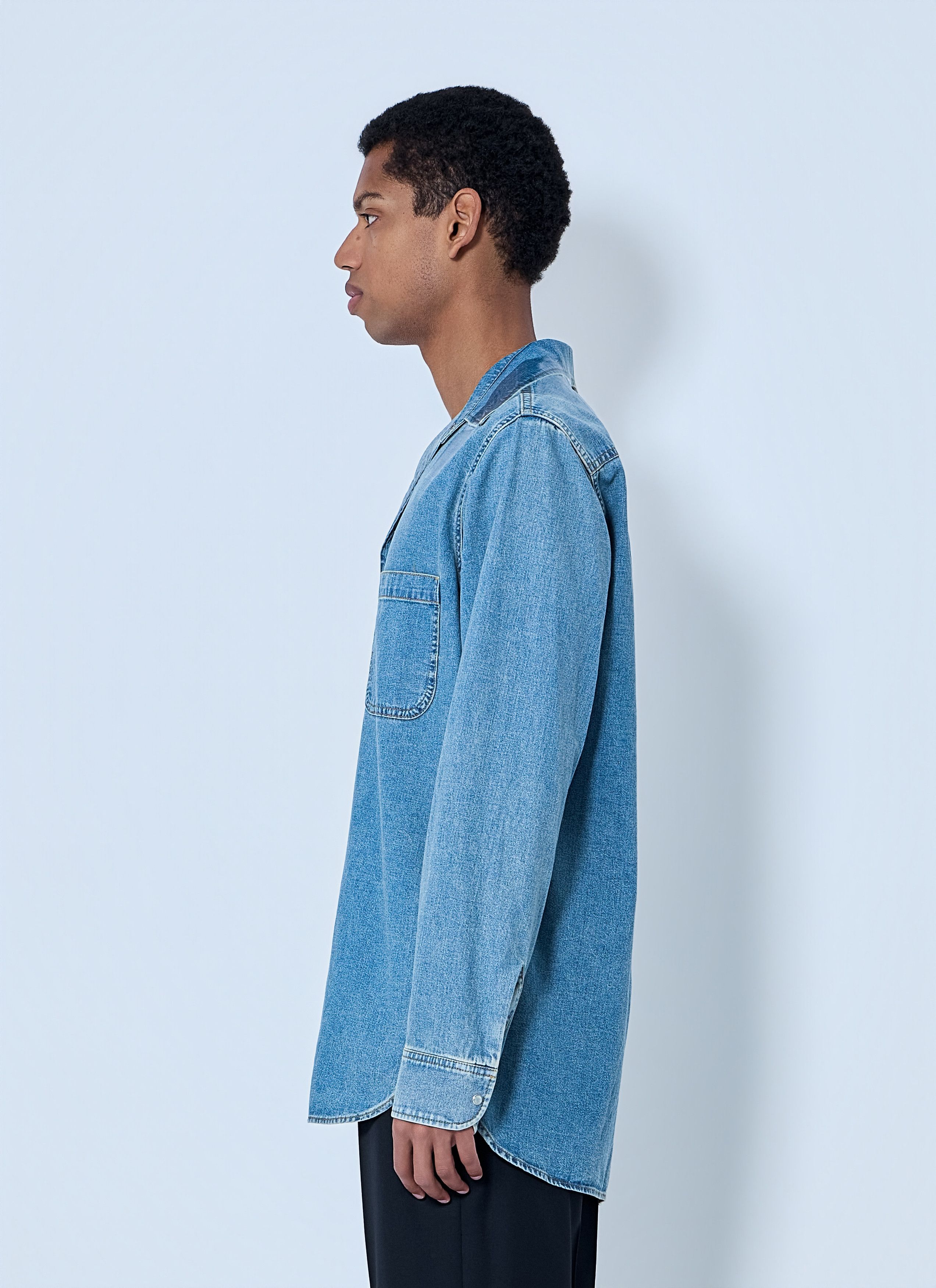 Maison Margiela Denim Button-Down Shirt Size US L / EU 52-54 / 3 - 3 Thumbnail