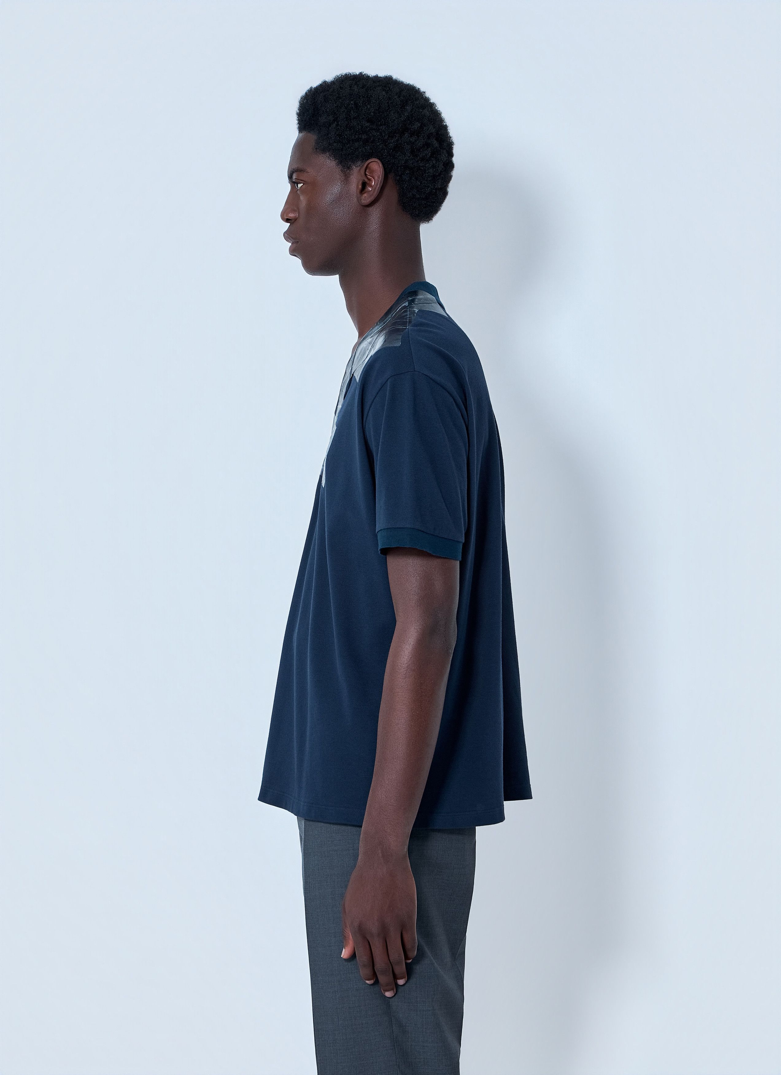Maison Margiela V-Neck Panel T-Shirt Size US L / EU 52-54 / 3 - 3 Thumbnail
