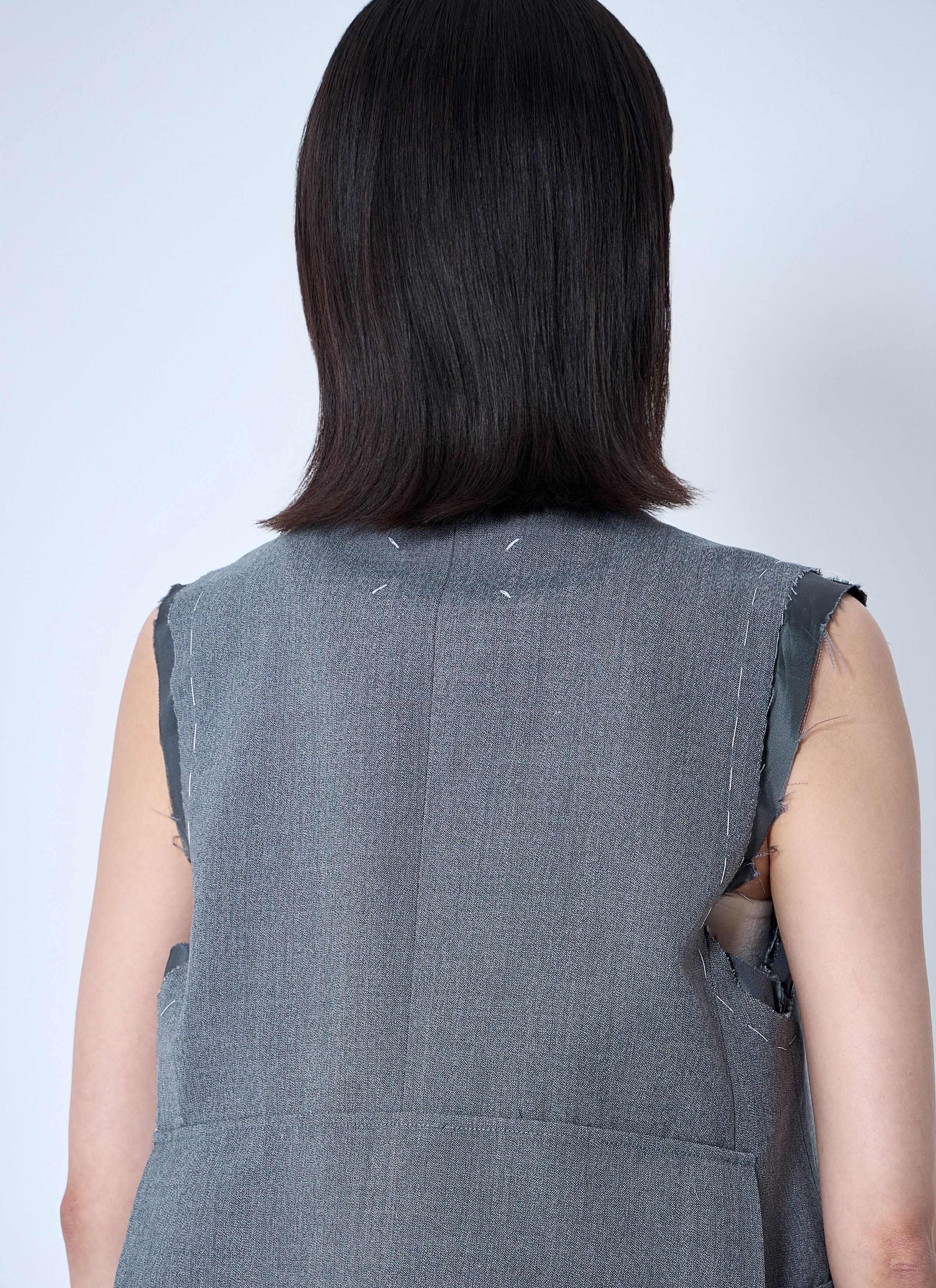 Maison Margiela Distressed Wool Waistcoat Size M / US 6-8 / IT 42-44 - 6 Thumbnail