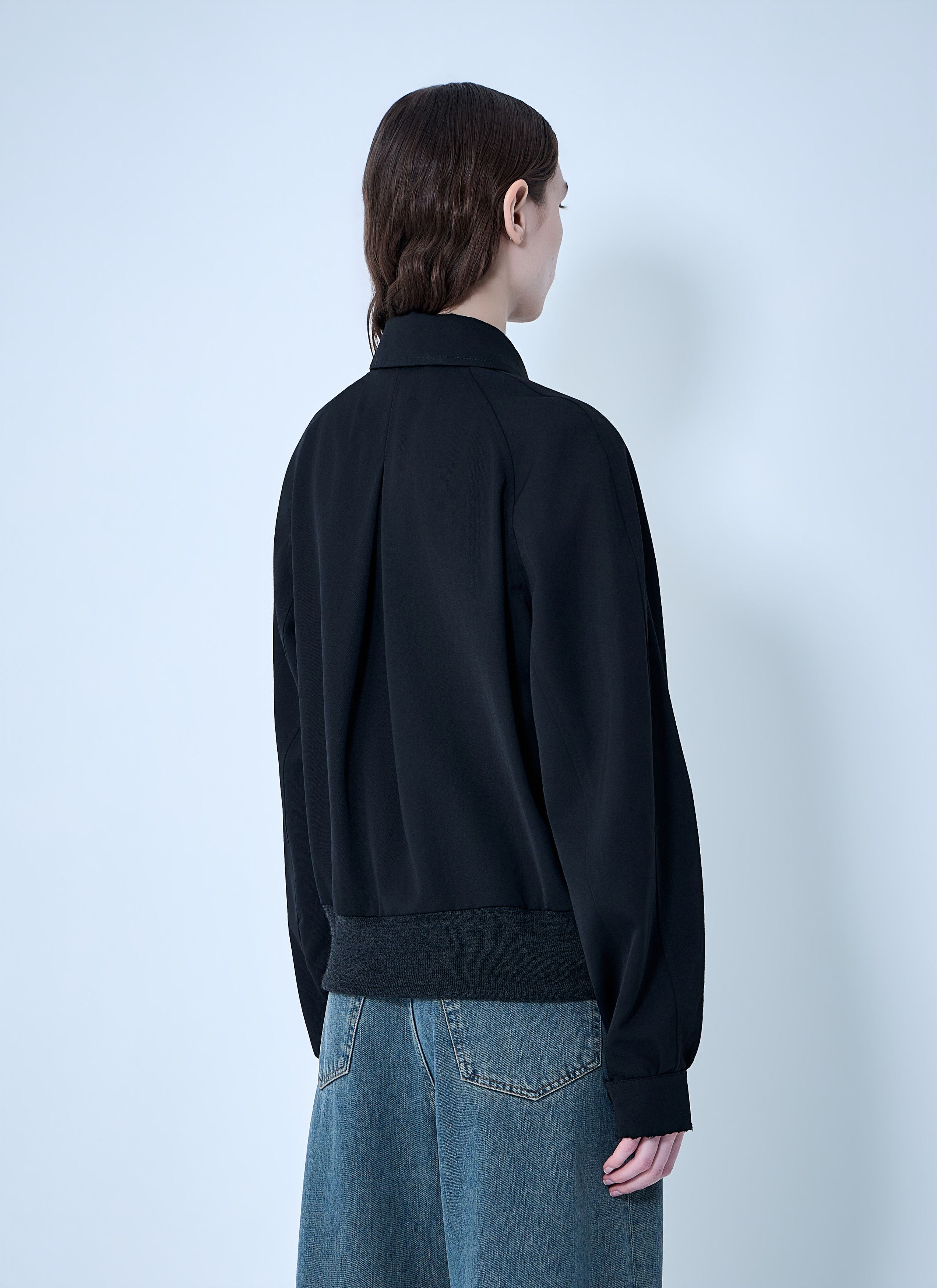 Maison Margiela Zip-Front Wool-Blend Jacket Size M / US 6-8 / IT 42-44 - 4 Thumbnail