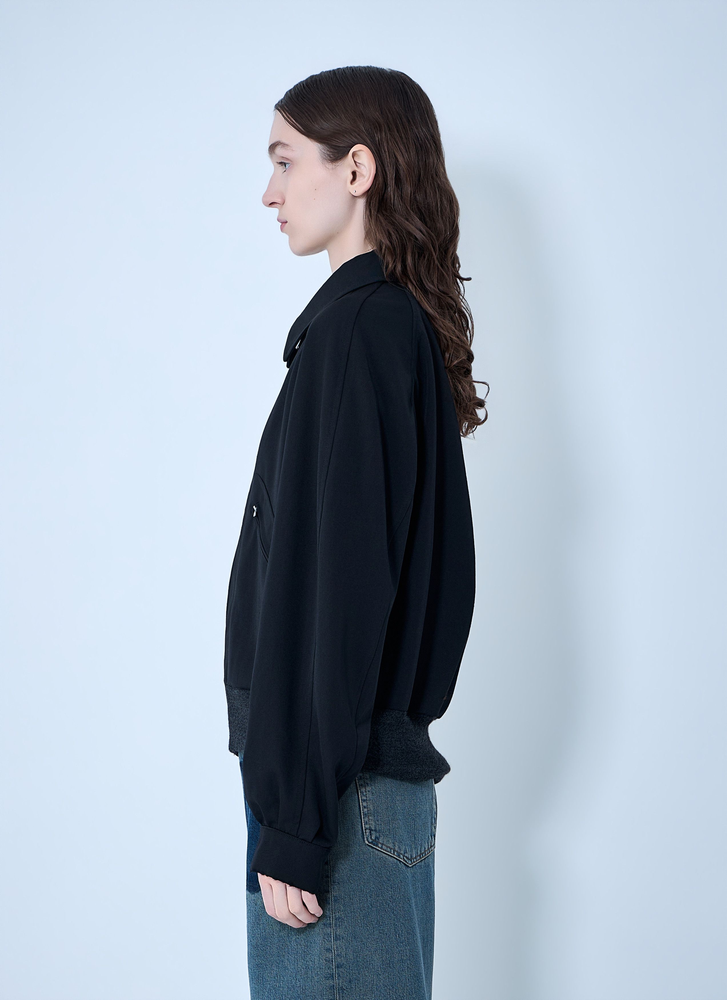 Maison Margiela Zip-Front Wool-Blend Jacket Size M / US 6-8 / IT 42-44 - 3 Thumbnail