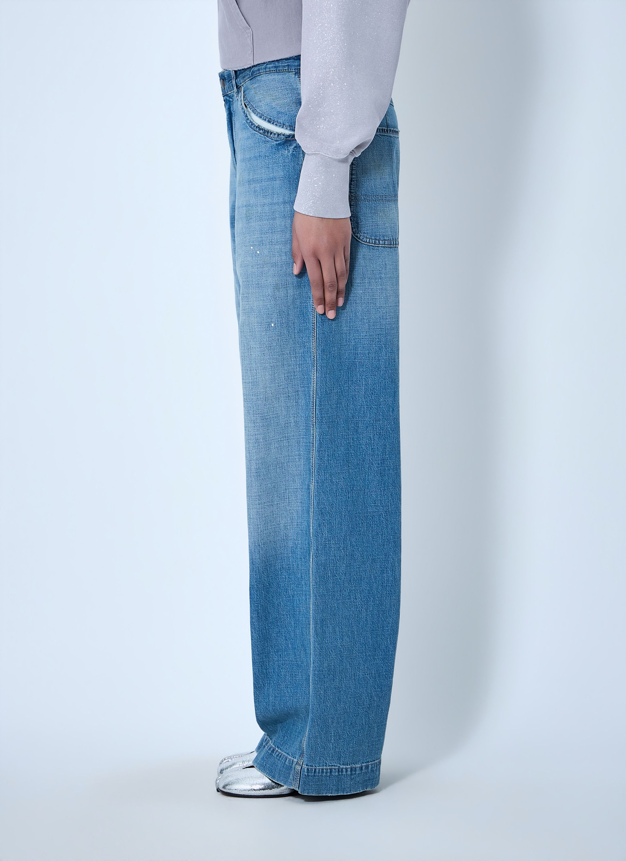 Maison Margiela Wide-Leg Denim Jeans Size 28" / US 6 / IT 42 - 3 Thumbnail