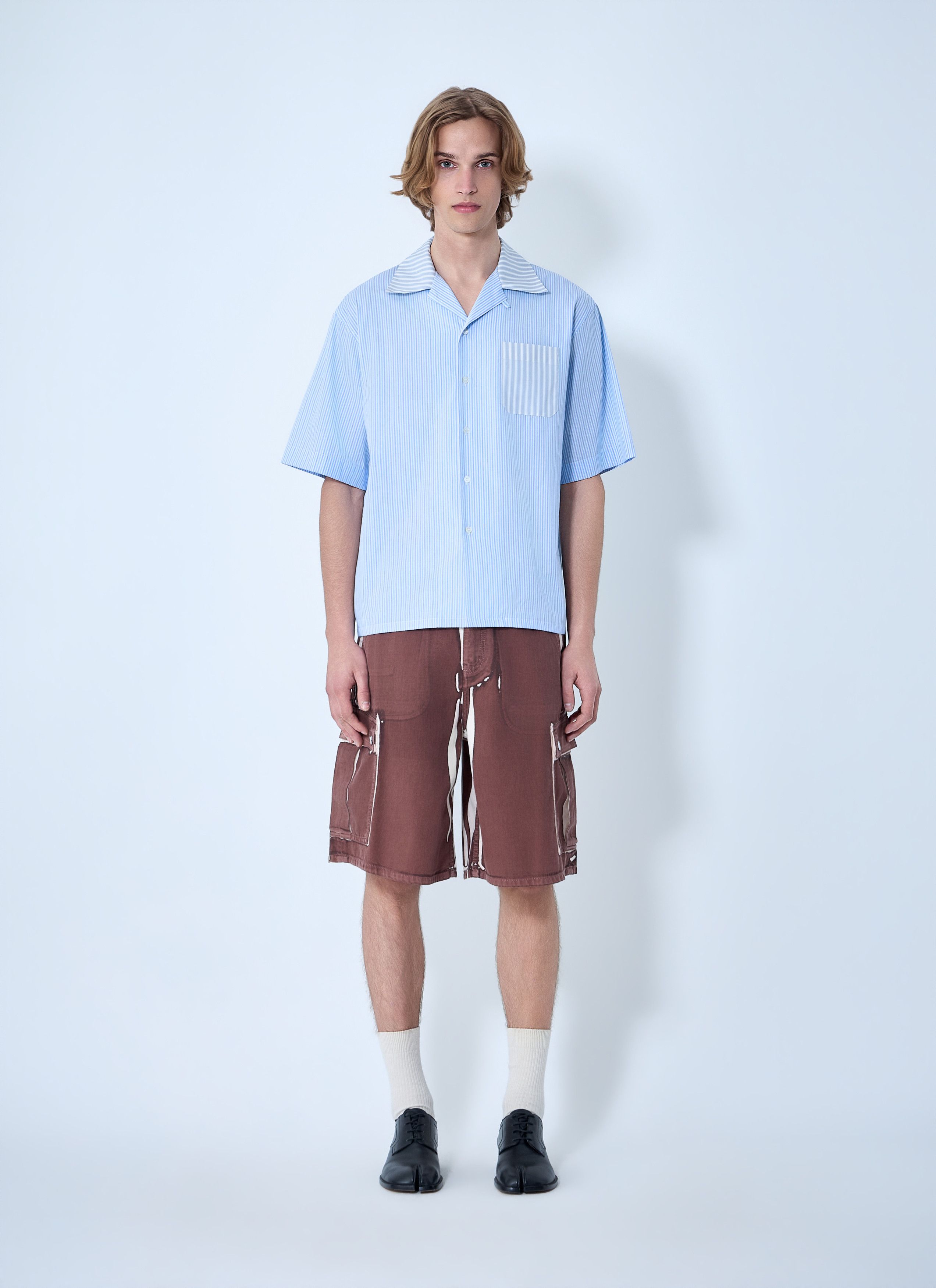 Marni Striped Cotton Poplin Shirt Size US L / EU 52-54 / 3 - 2 Thumbnail