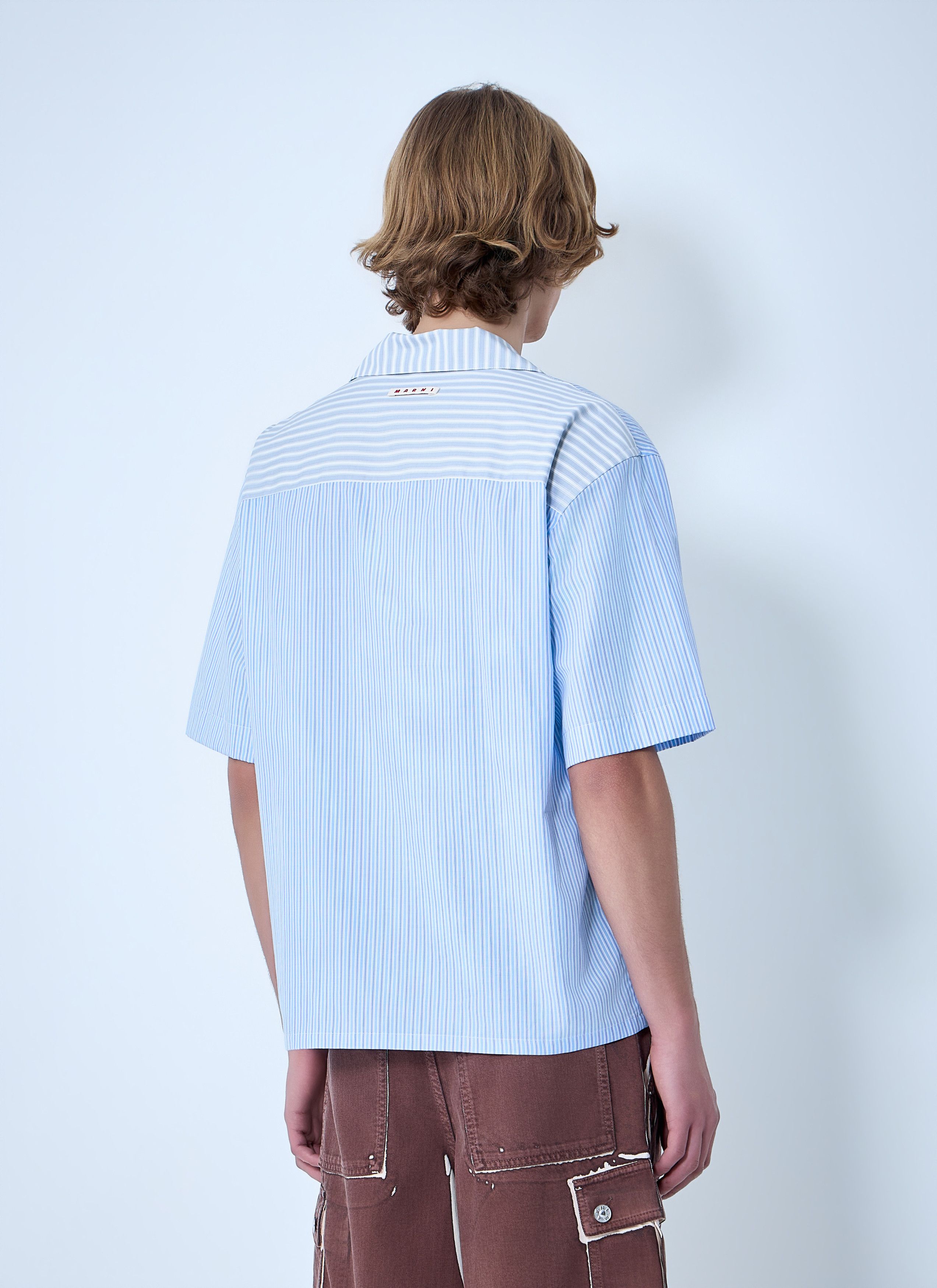 Marni Striped Cotton Poplin Shirt Size US XL / EU 56 / 4 - 4 Thumbnail
