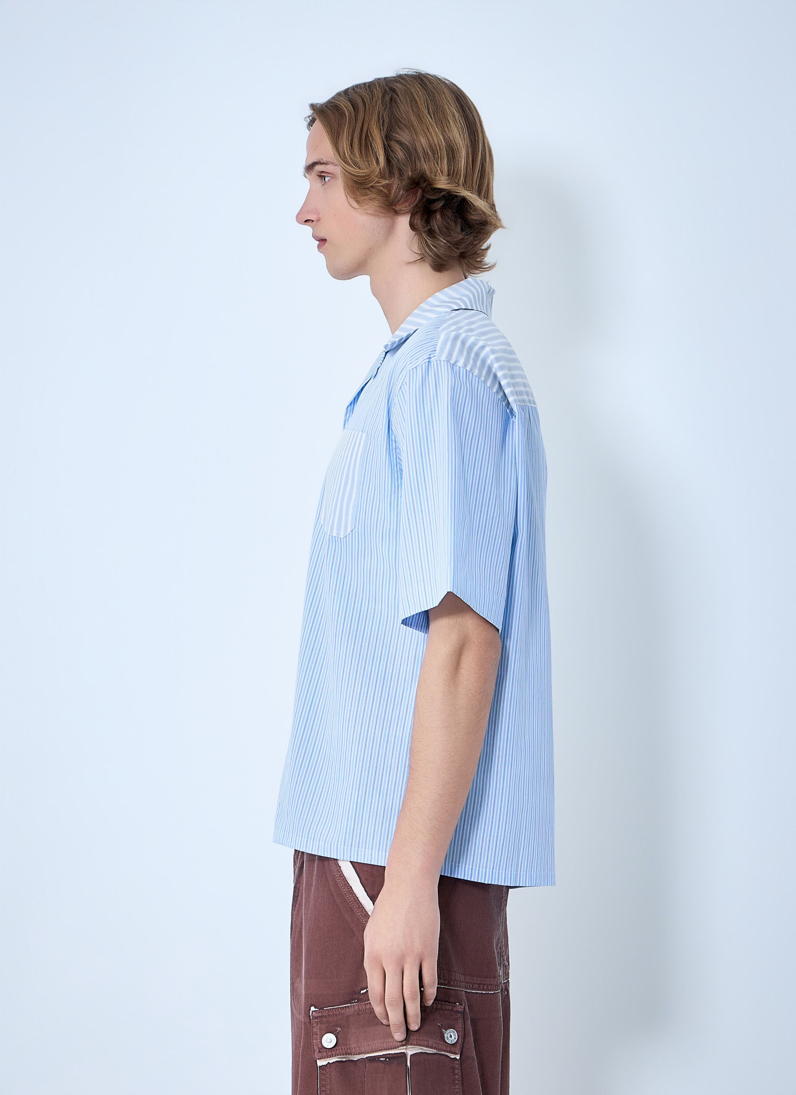 Marni Striped Cotton Poplin Shirt Size US XL / EU 56 / 4 - 3 Thumbnail