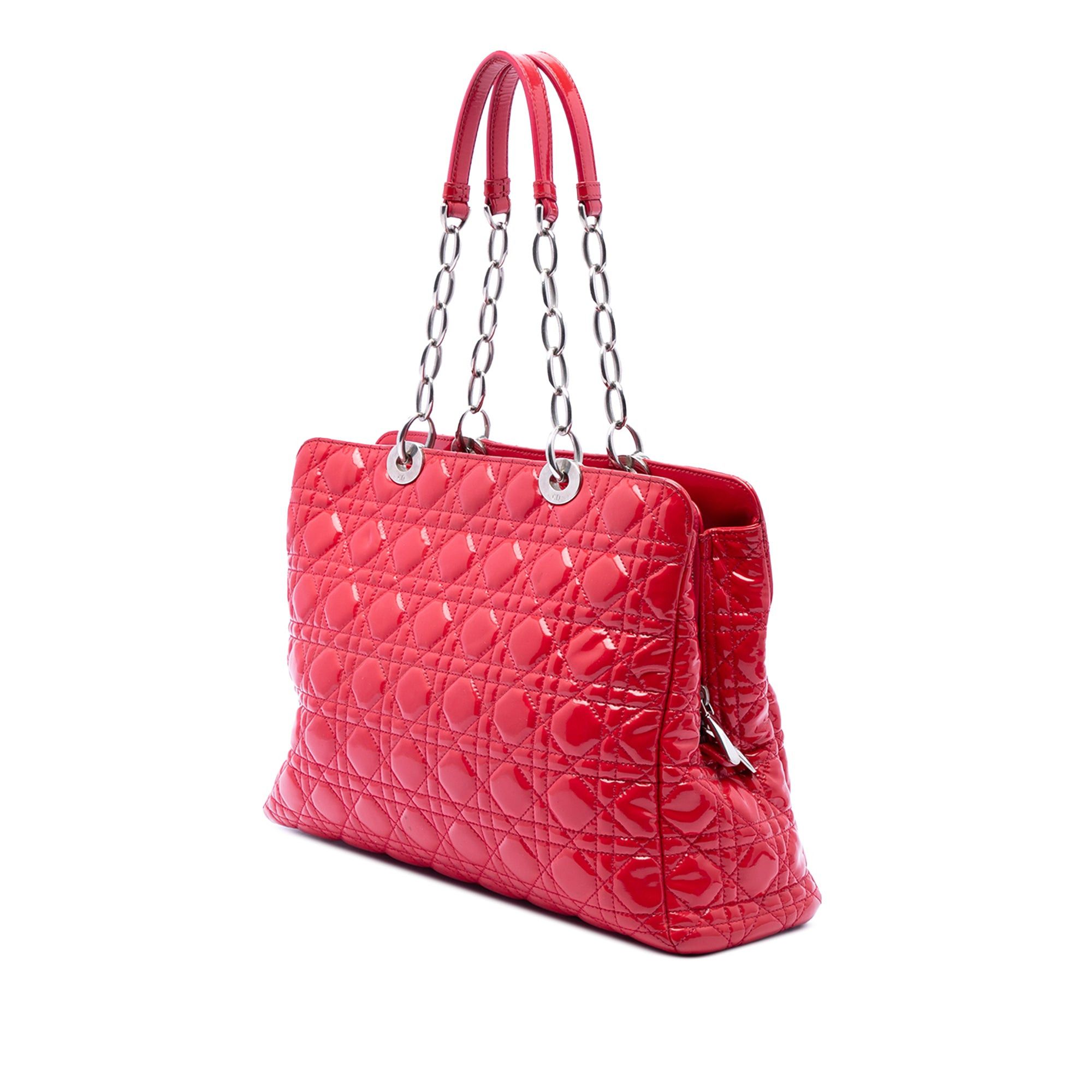 Dior Large Patent Cannage Lady Dior Soft Shopping Tote Size ONE SIZE - 2 Thumbnail