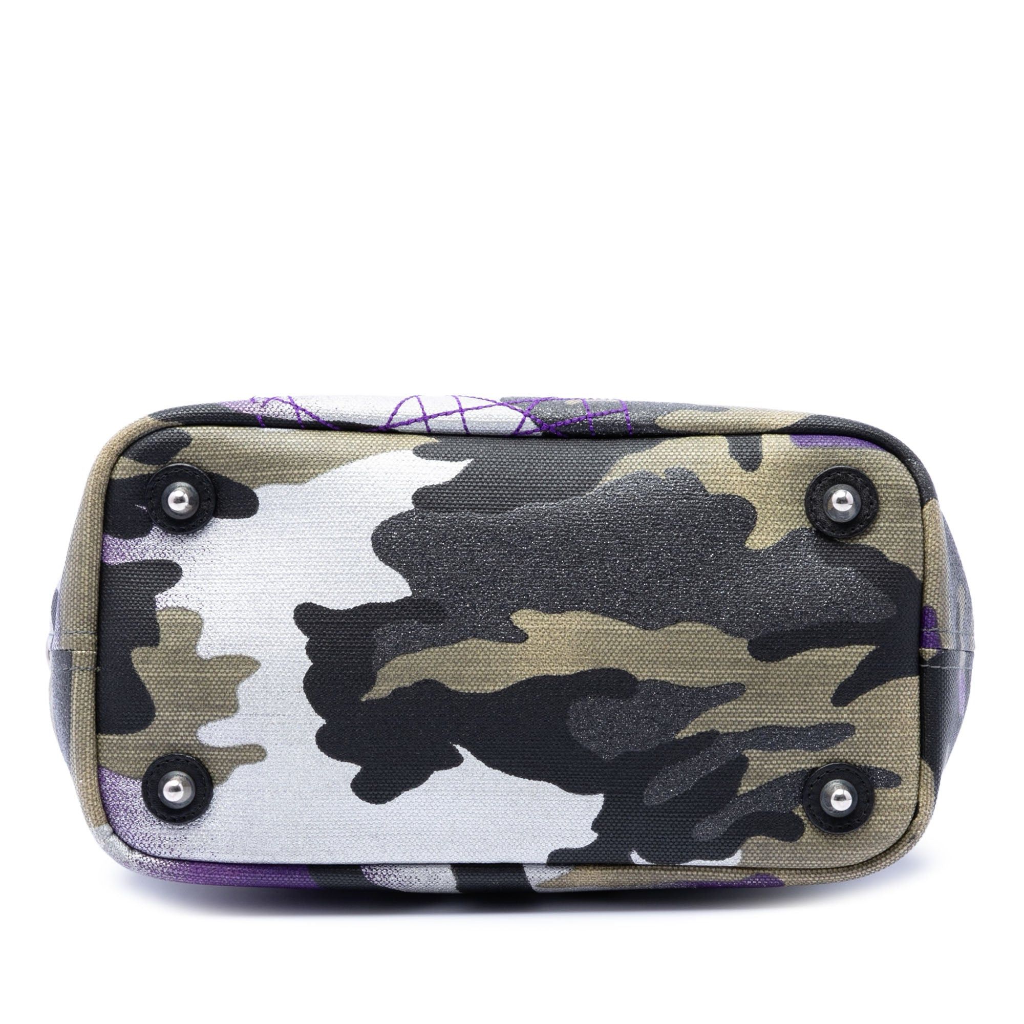 Dior Anselm Reyle Mini Canvas Camouflage Shopping Tote Size ONE SIZE - 3 Thumbnail