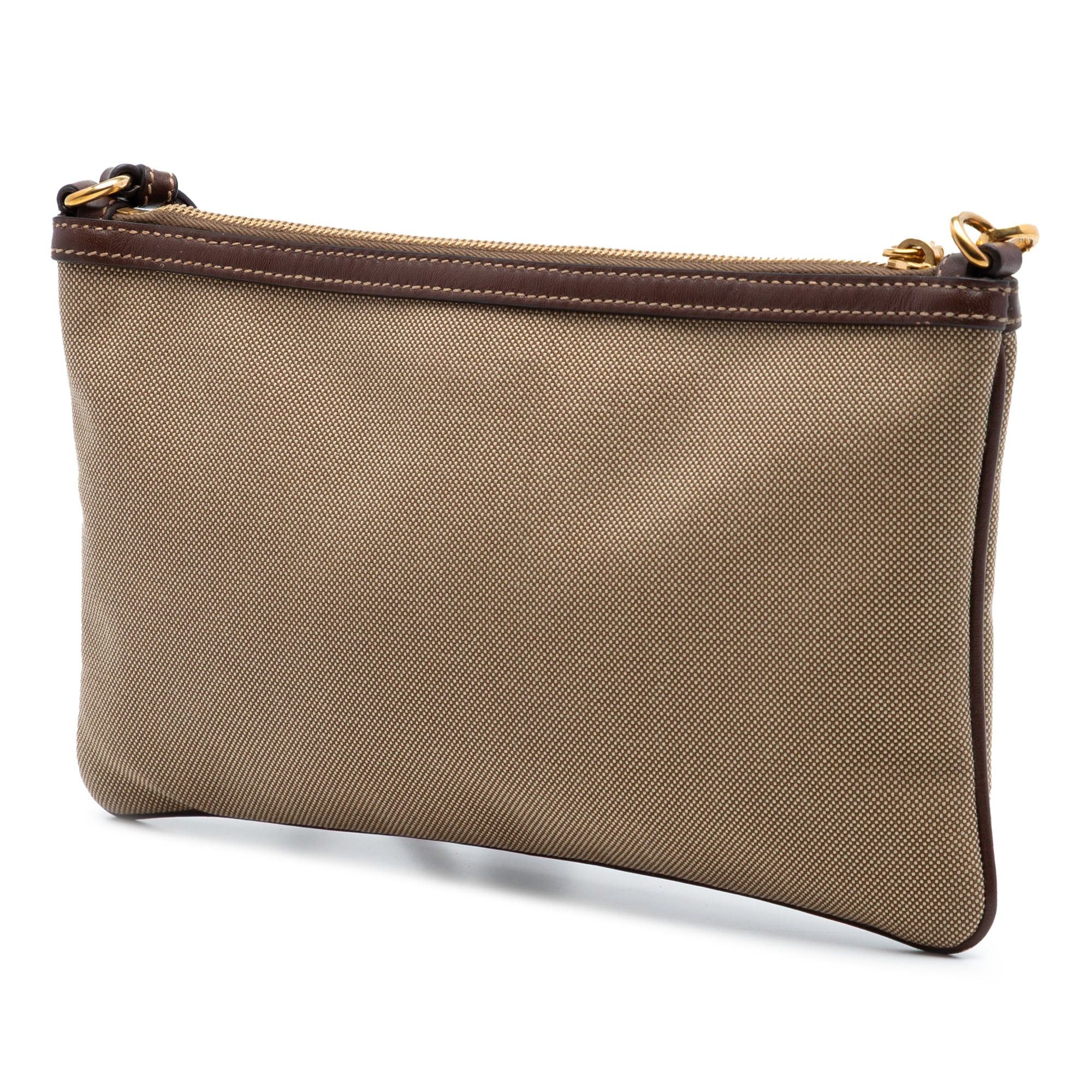 Prada Canvas Canapa Logo Bow Shoulder Bag Size ONE SIZE - 2 Thumbnail