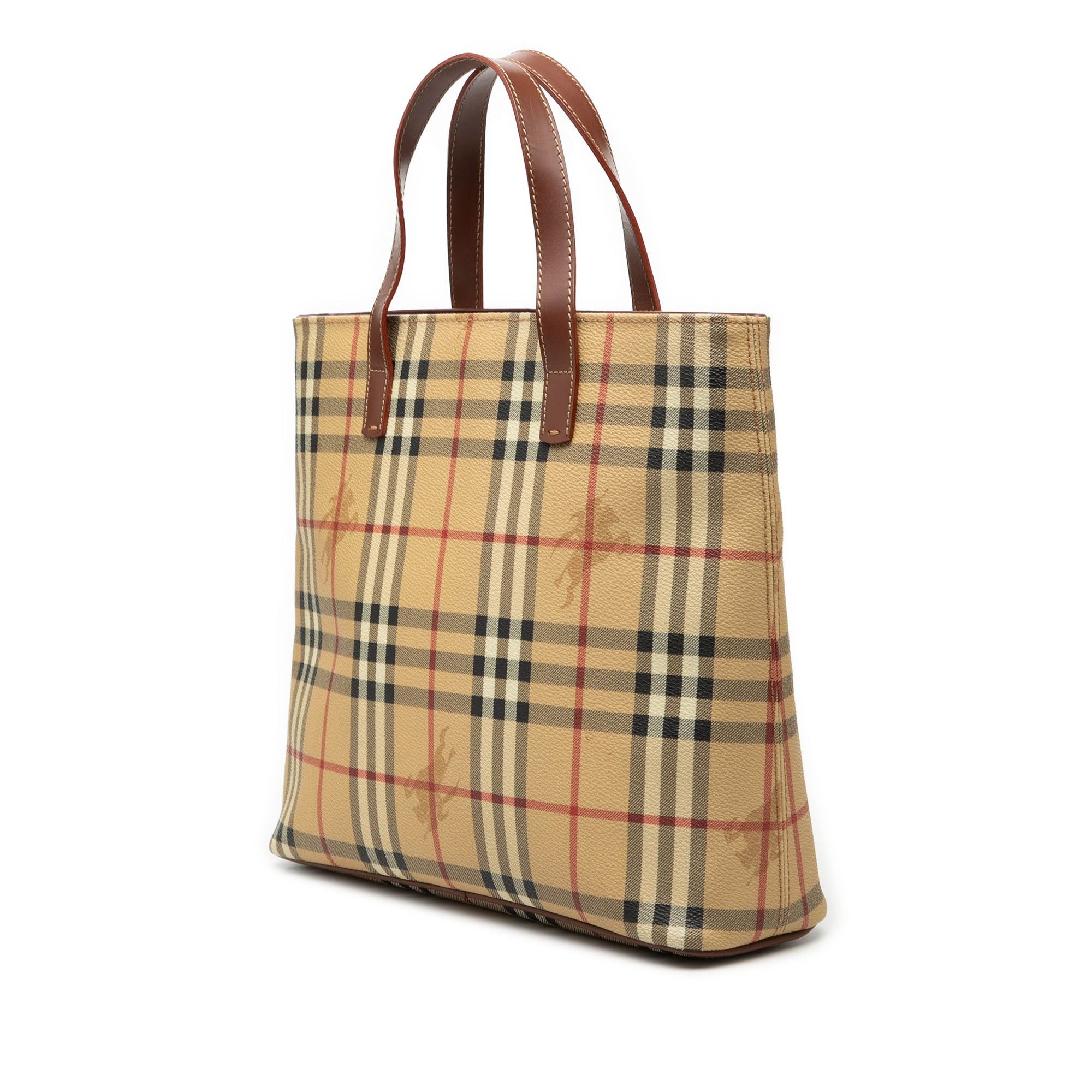 Burberry Haymarket Check Coated Canvas Tote Size ONE SIZE - 2 Thumbnail