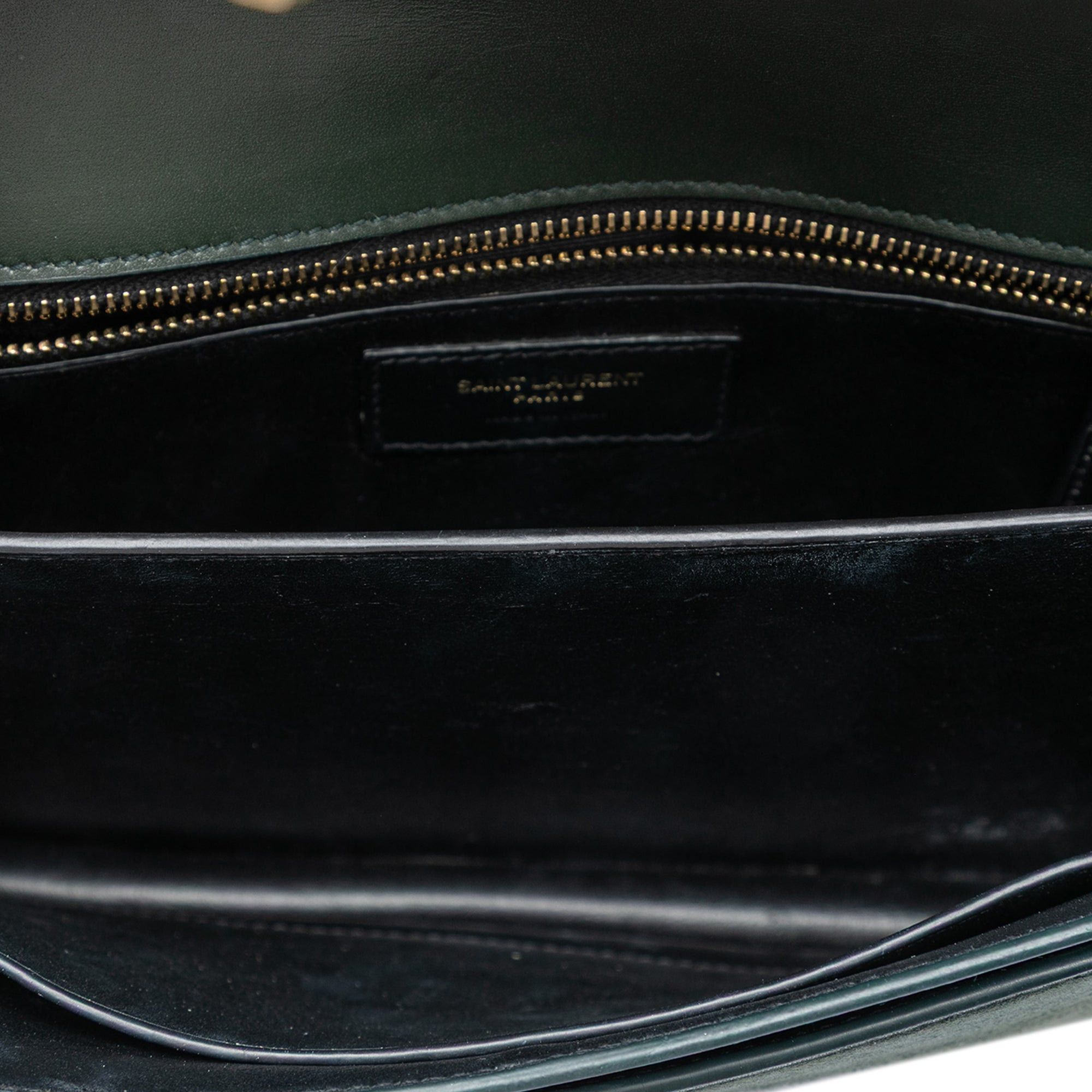 Saint Laurent Paris Suede and Calfskin Monogram Cassandra Clasp Bag Size ONE SIZE - 4 Thumbnail