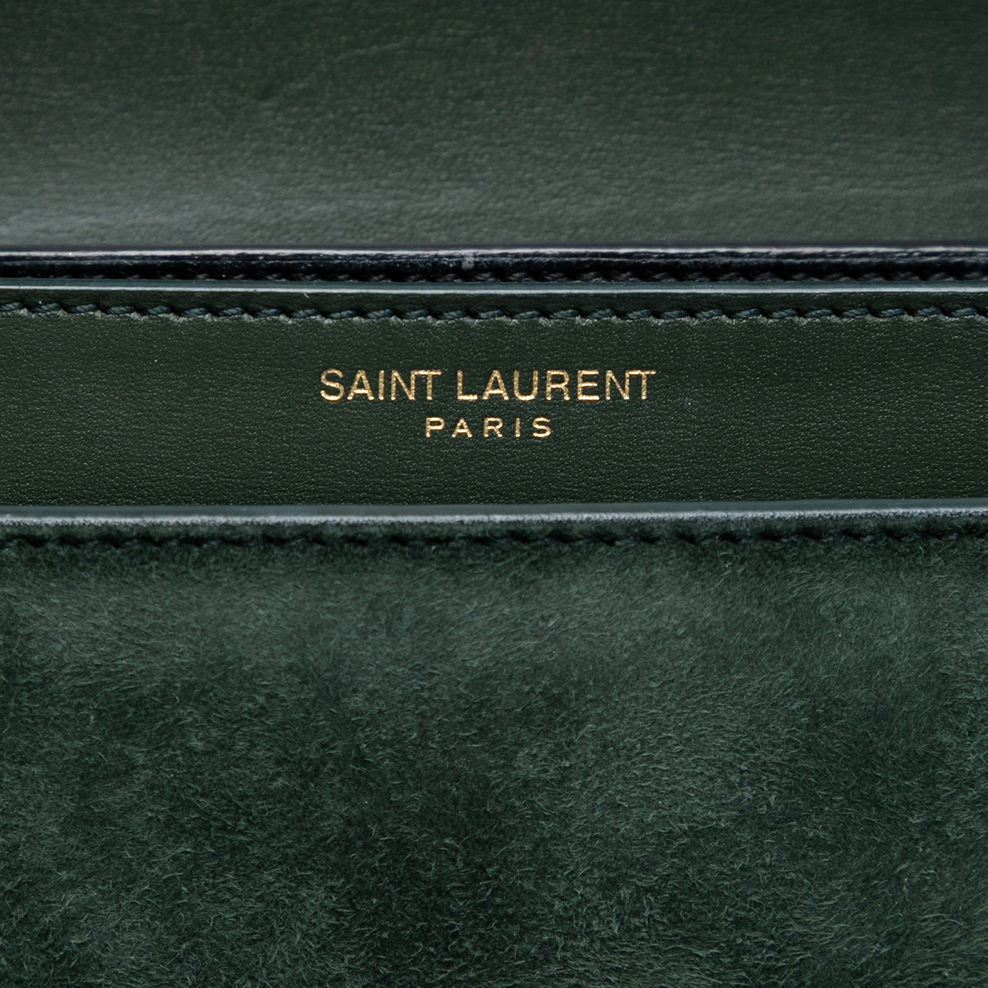 Saint Laurent Paris Suede and Calfskin Monogram Cassandra Clasp Bag Size ONE SIZE - 5 Thumbnail