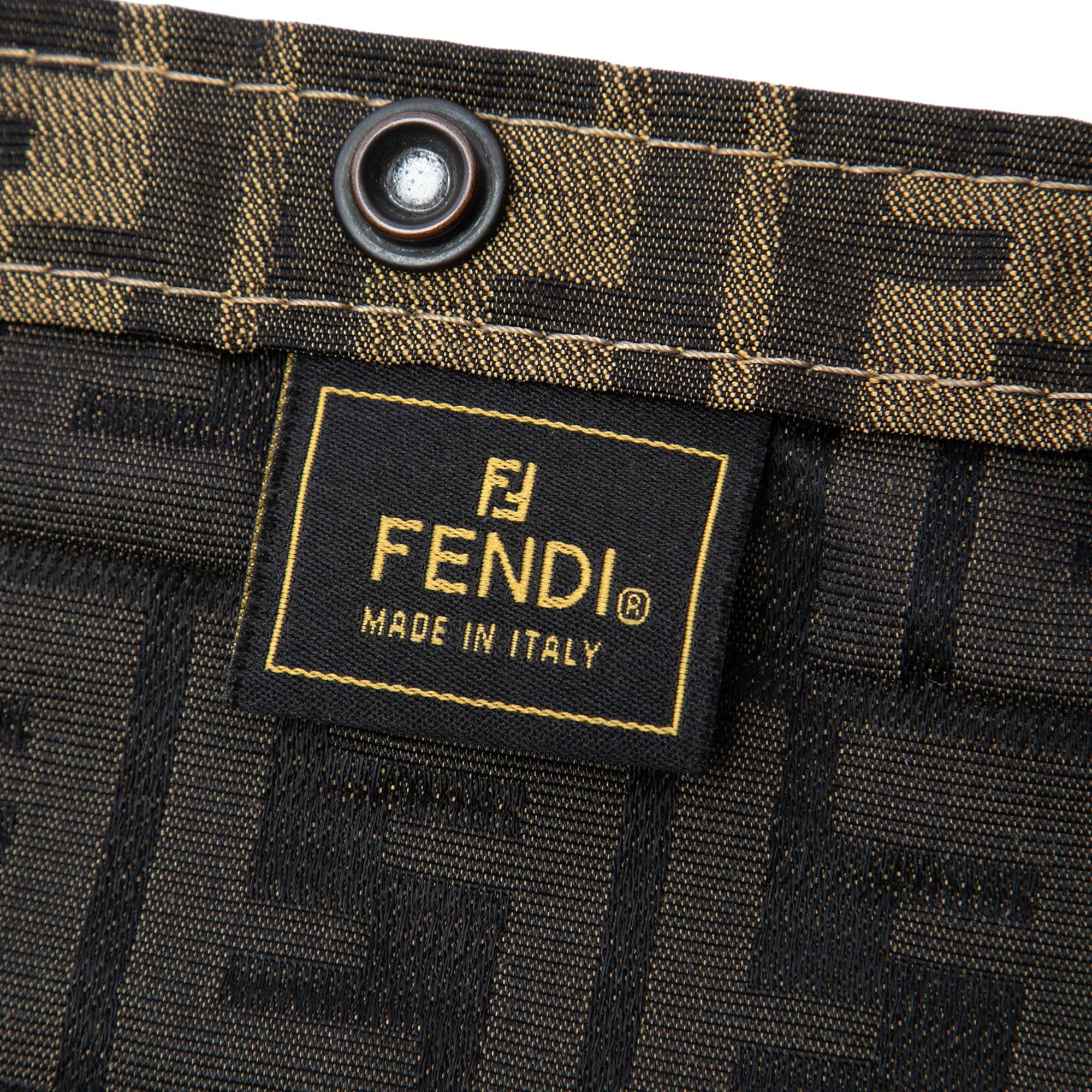 Fendi Zucca Canvas Foldable Jolly Trailer Rolling Cart Size ONE SIZE - 5 Thumbnail